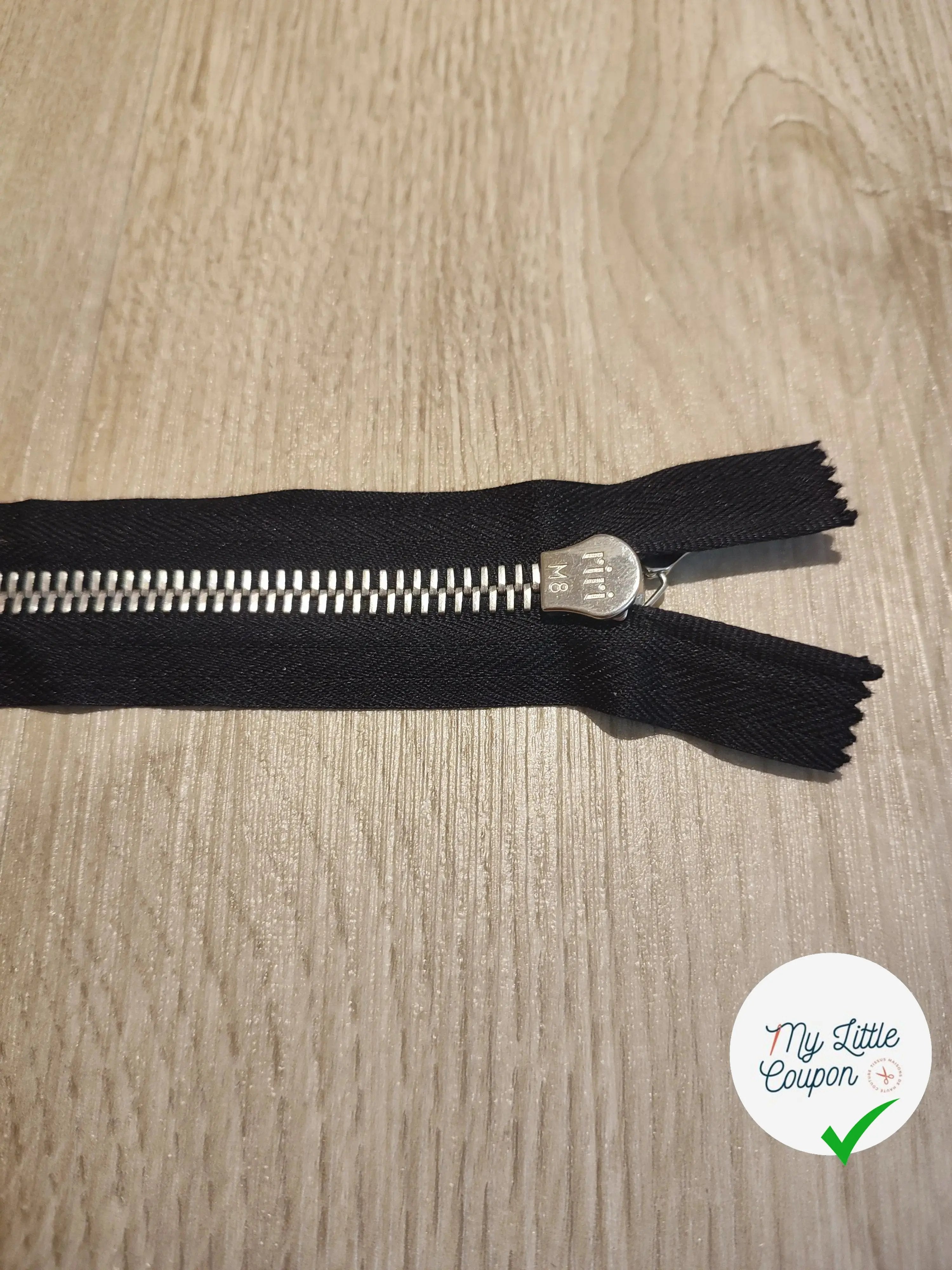 FERMETURE RIRI METAL SEPARABLE 40CM NOIR M8 - My Little Coupon