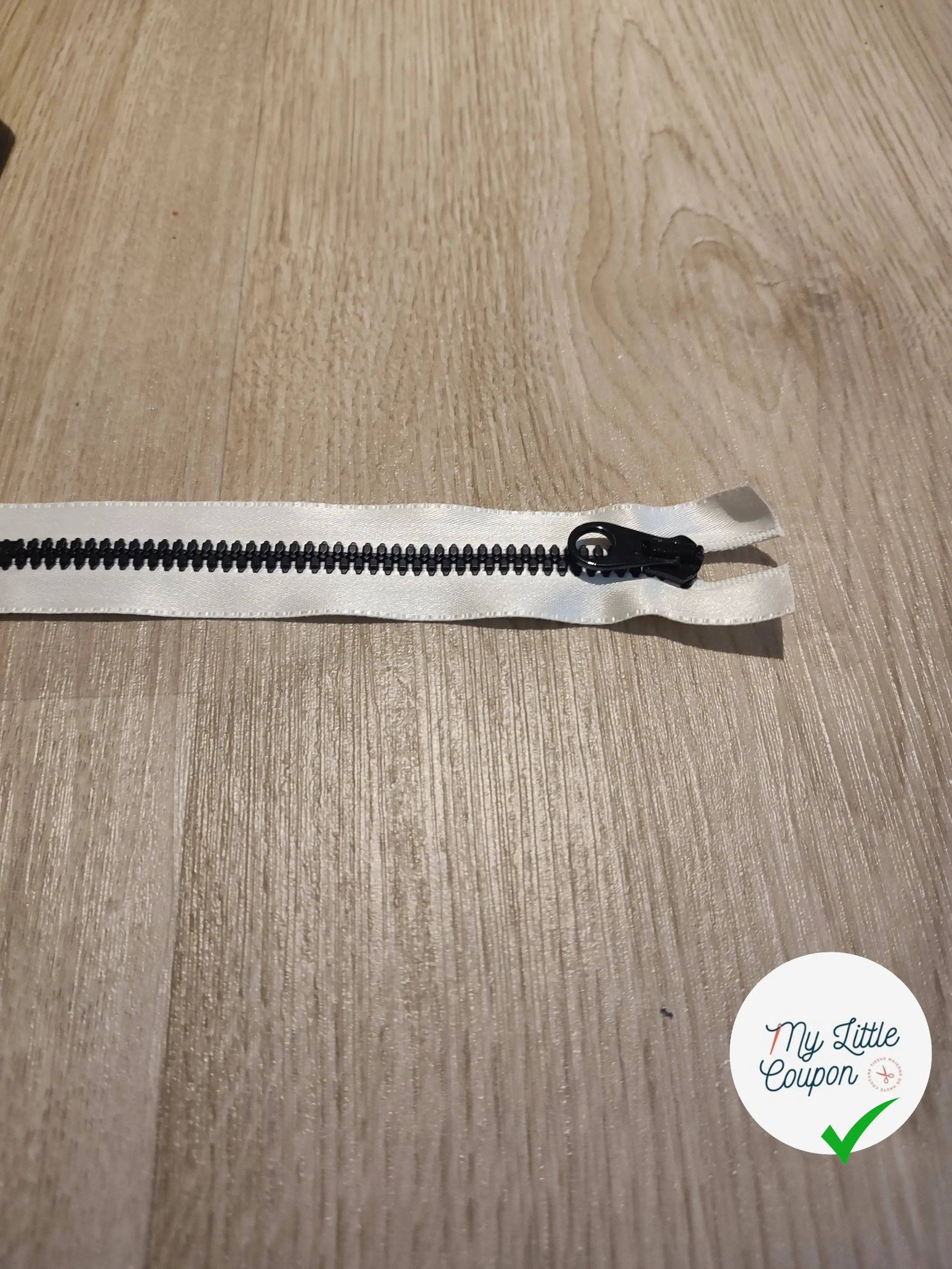 FERMETURE RIRI METAL NON SEPARABLE 16CM BLANC - My Little Coupon