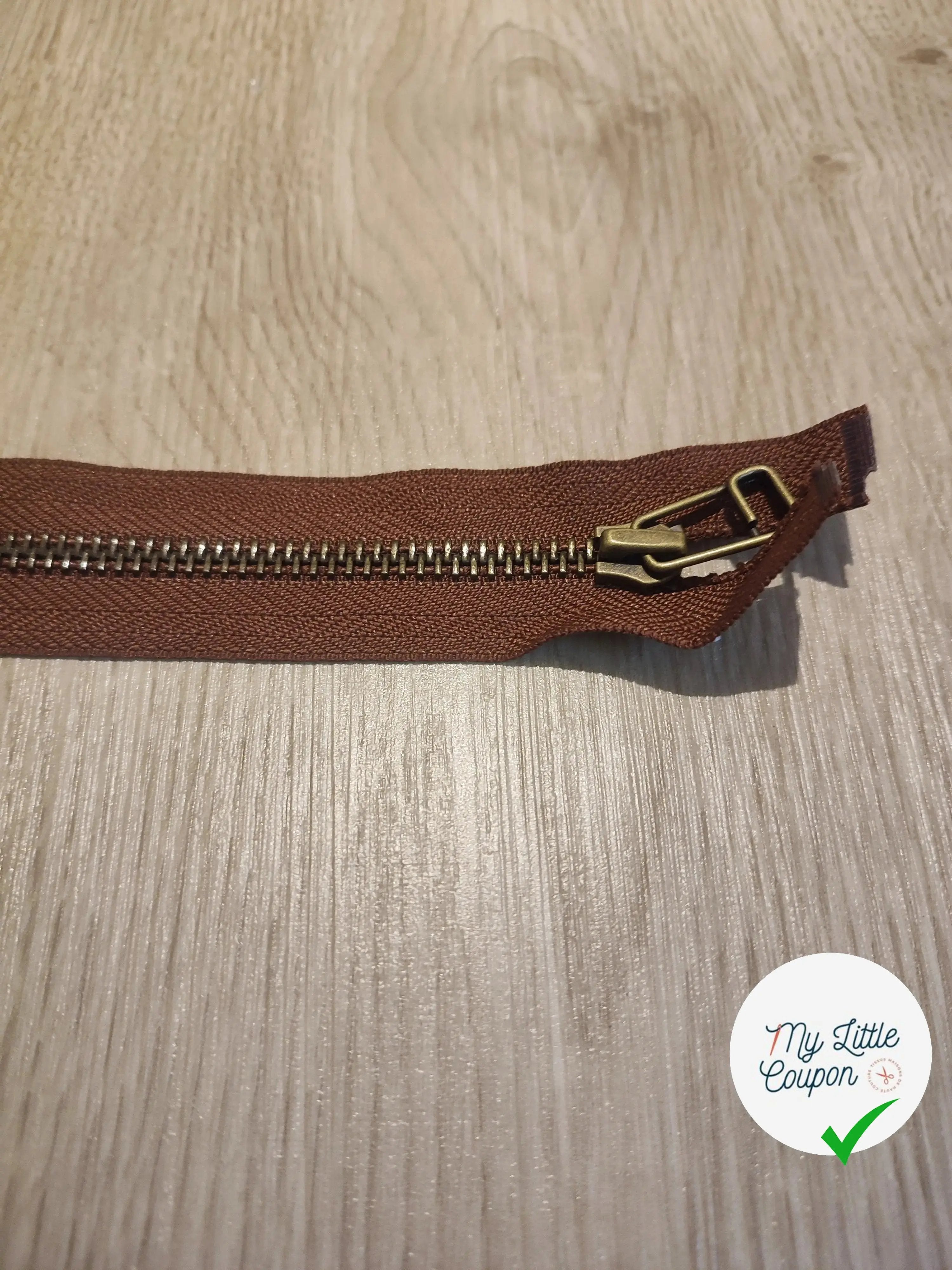 (Copie) FERMETURE RIRI METAL SÉPARABLE 80CM MARRON FONCÉ - My Little Coupon