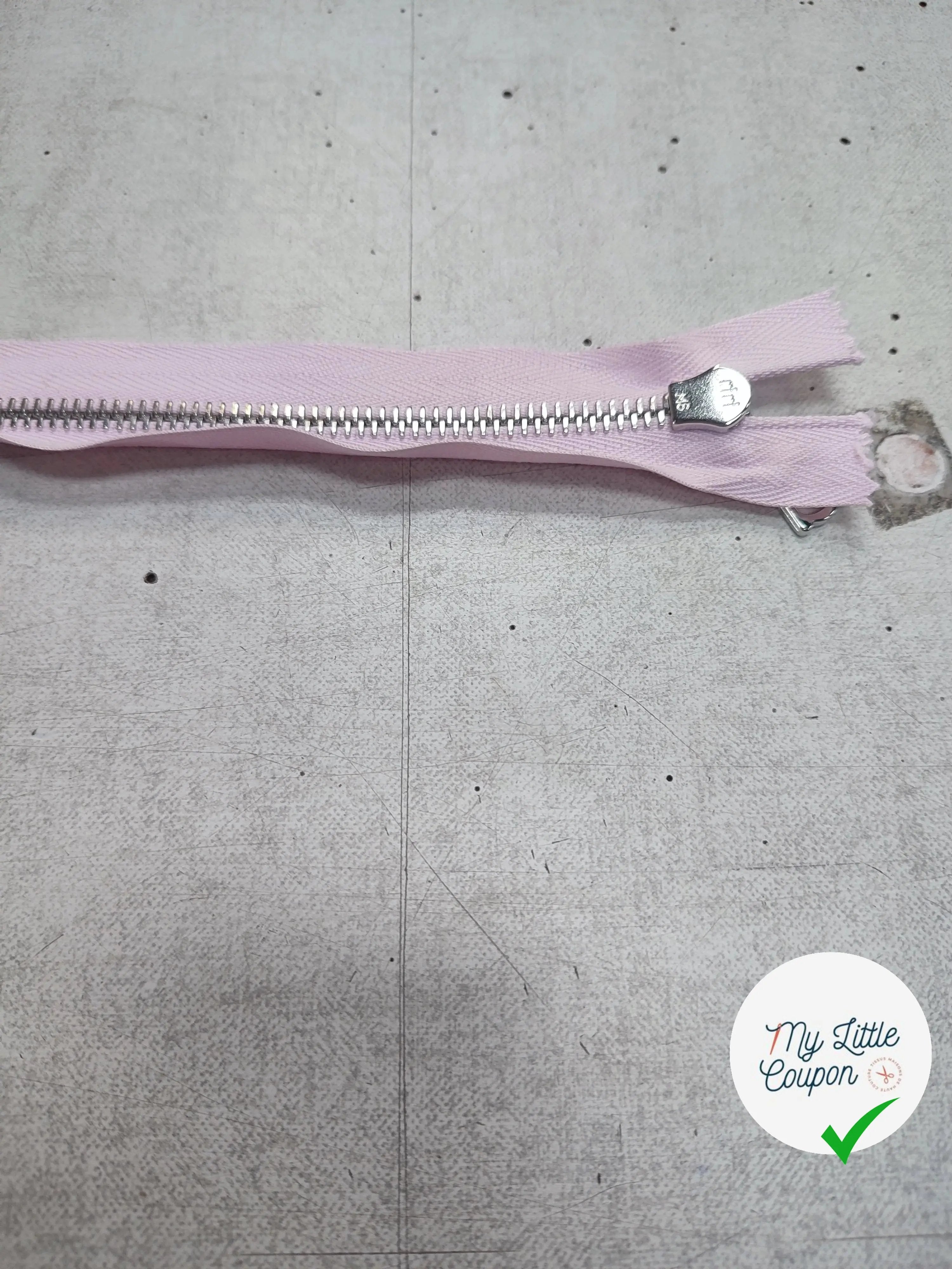 FERMETURE RIRI METAL SÉPARABLE 60CM ROSE M6 - My Little Coupon