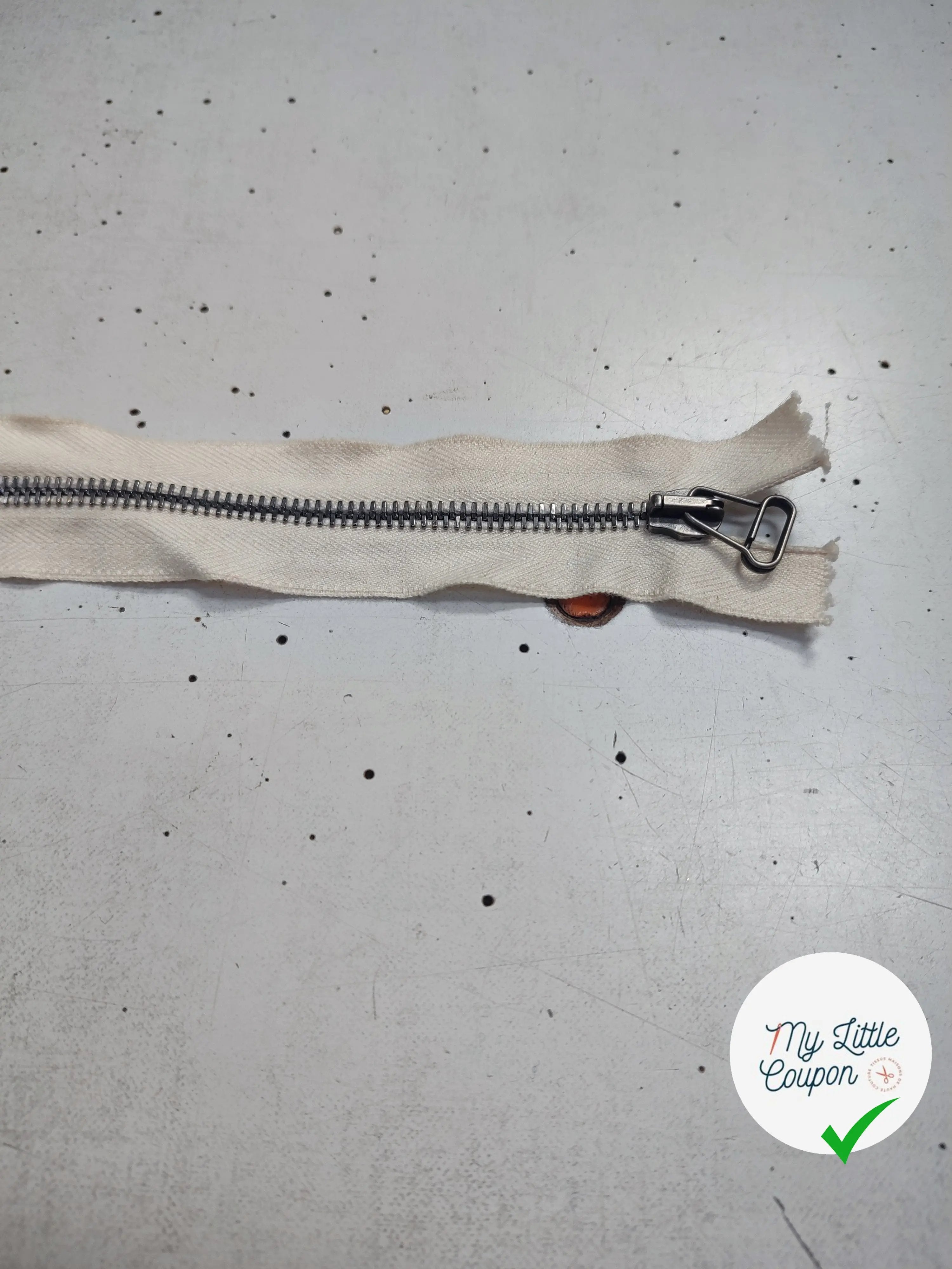 FERMETURE SÉPARABLE BLANC 60cm - My Little Coupon