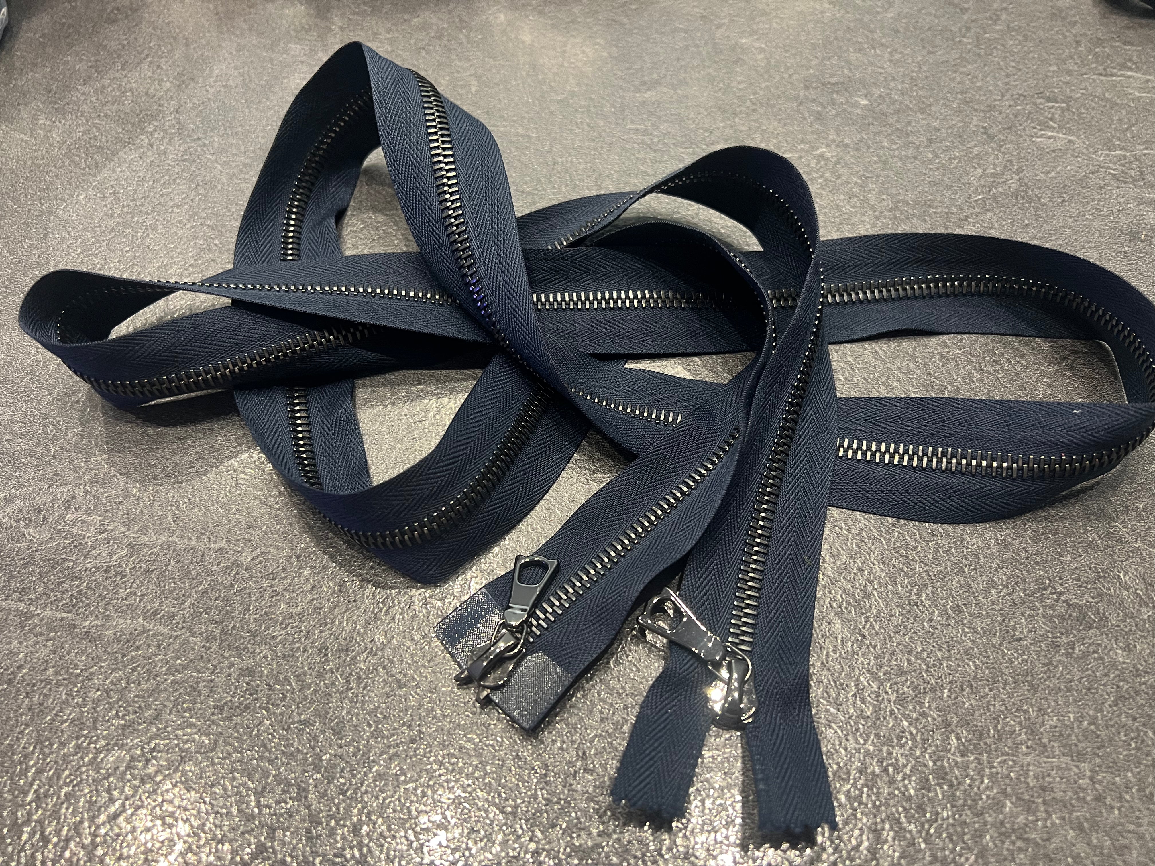 FERMETURE SÉPARABLE DOUBLE CURSEUR BLEU NAVY 150cm - My Little Coupon