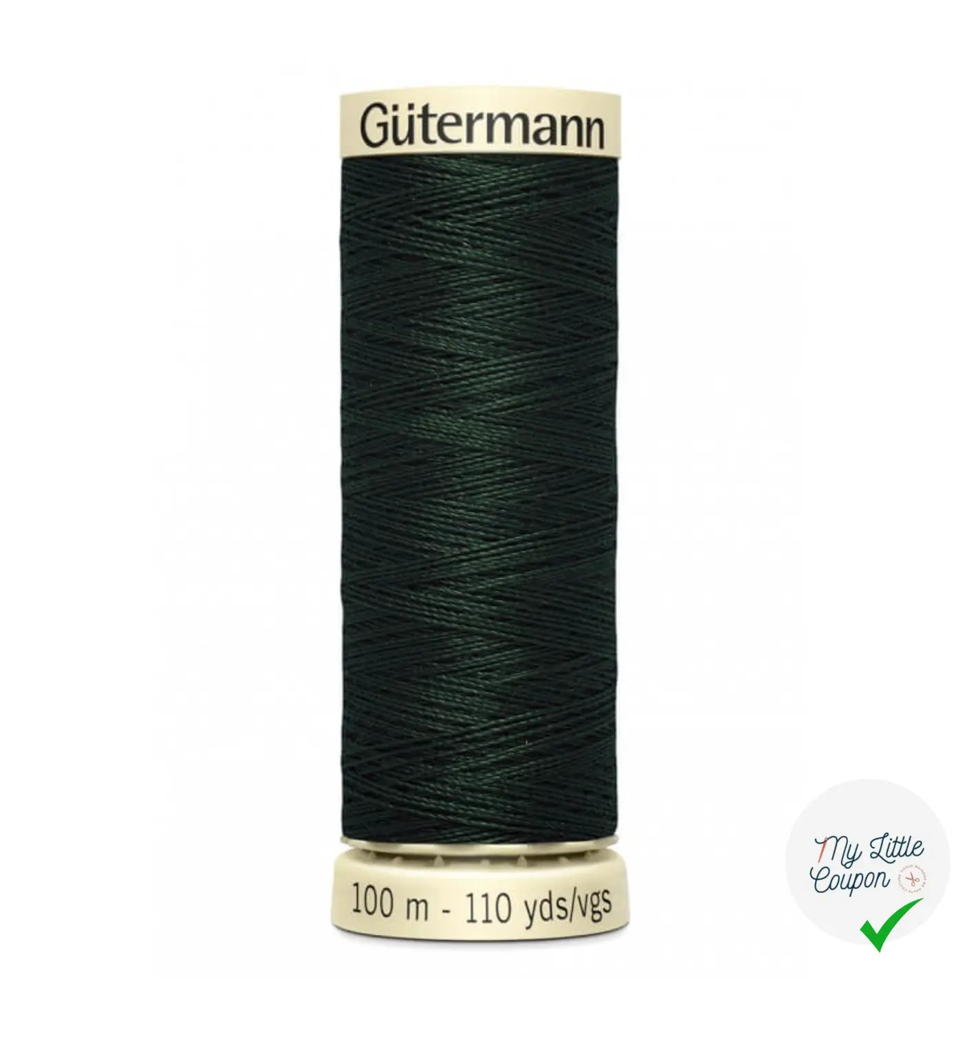 FIL À COUDRE 100M GÜTERMANN VERT FONCÉ 707 - My Little Coupon