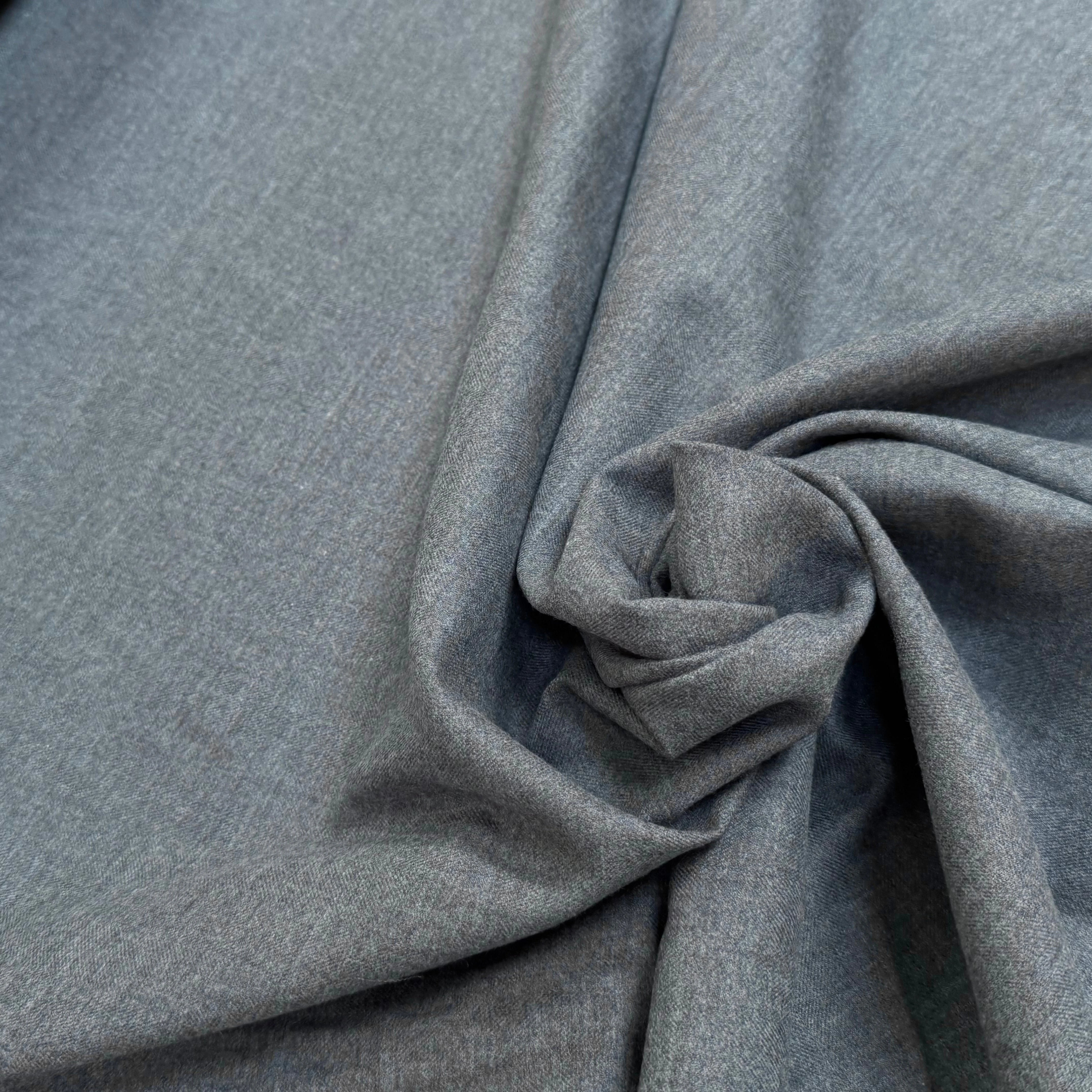 FLANELLE DE COTON DOUCE GRISE CLAIRE 100% COTON - My Little Coupon