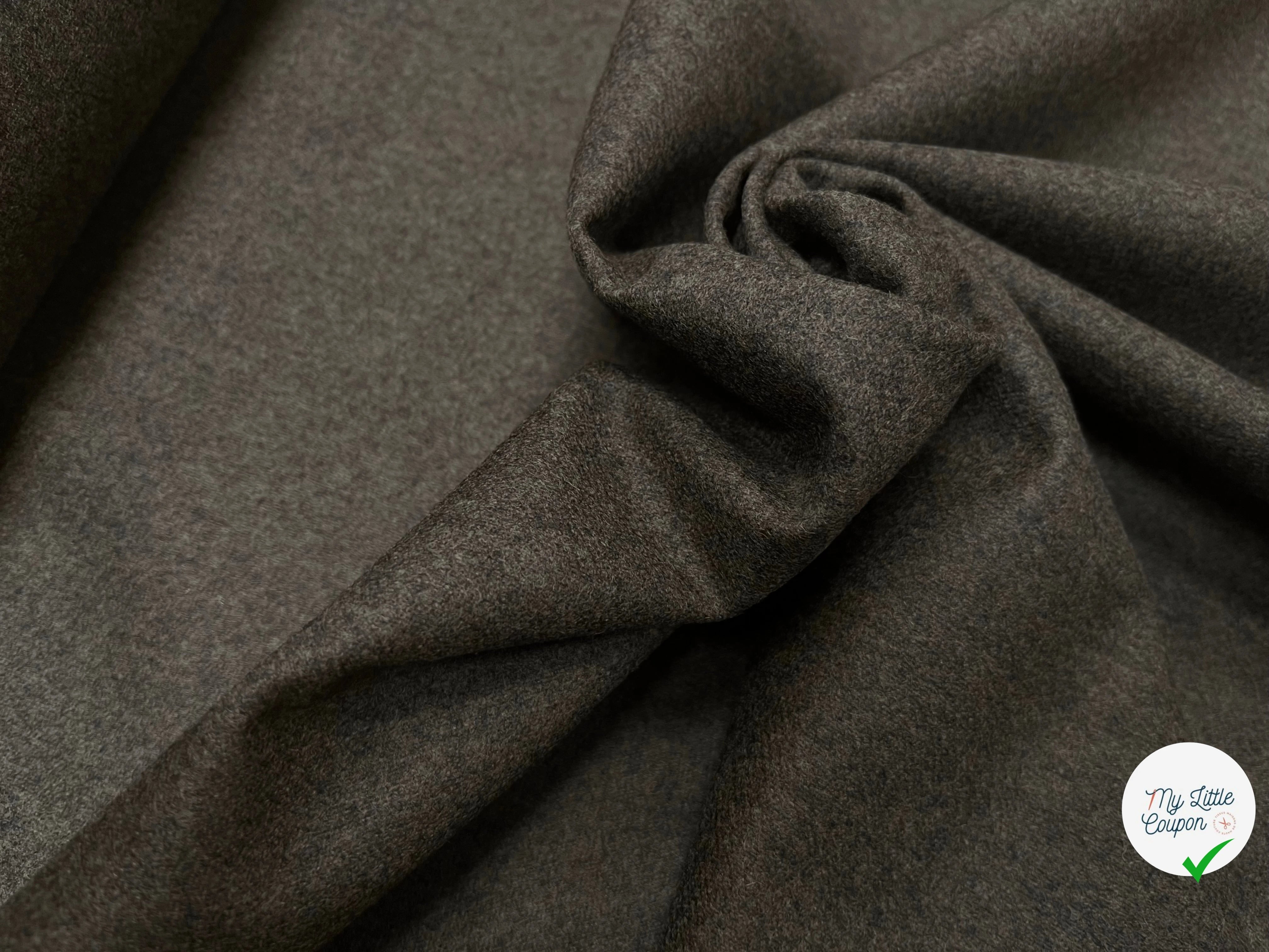 FLANELLA IN LANA KAKI UN PO' STRETCH 155CM - My Little Coupon