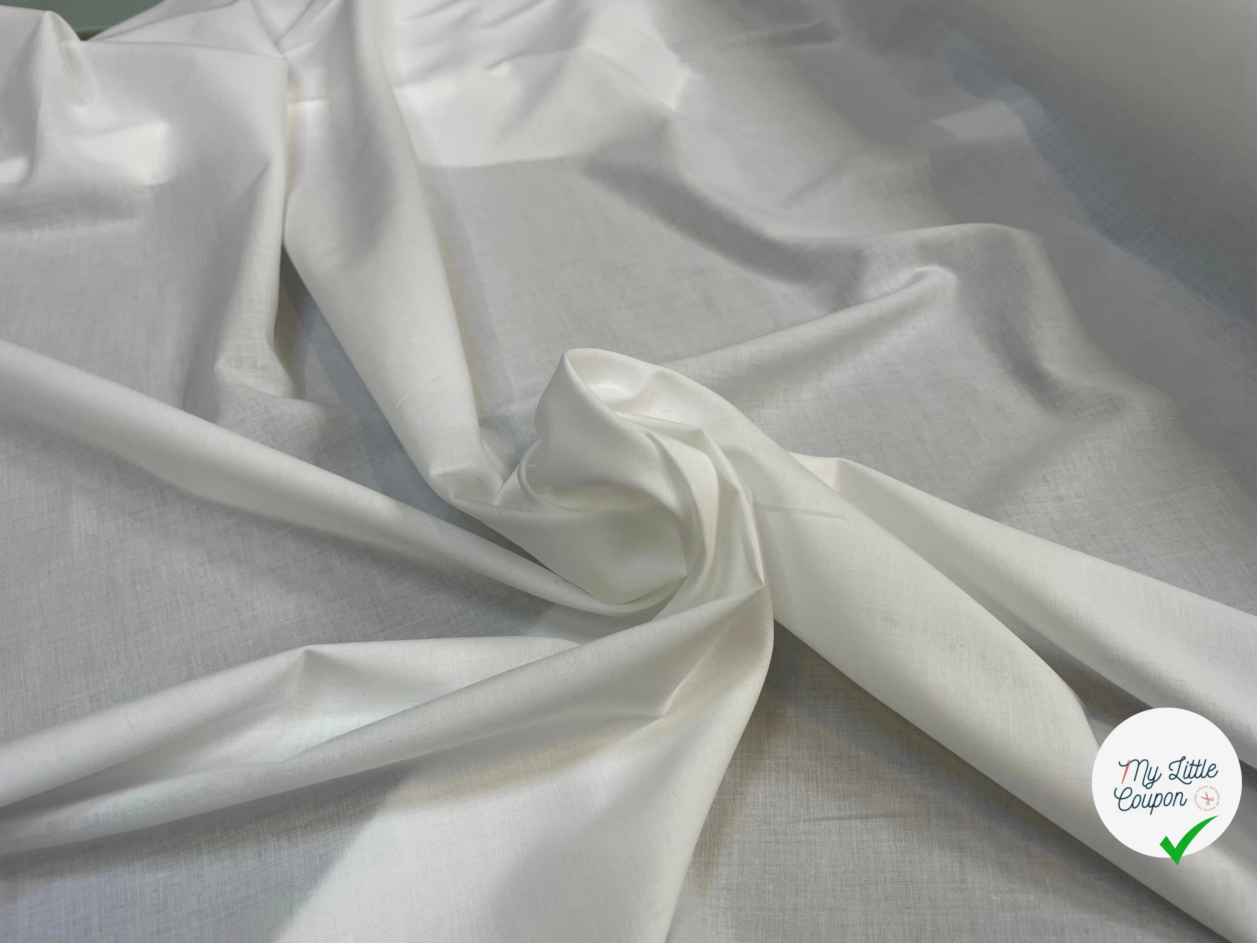 FOND DE POCHE COTON PORTOFINO SANFOR BIANCO - My Little Coupon