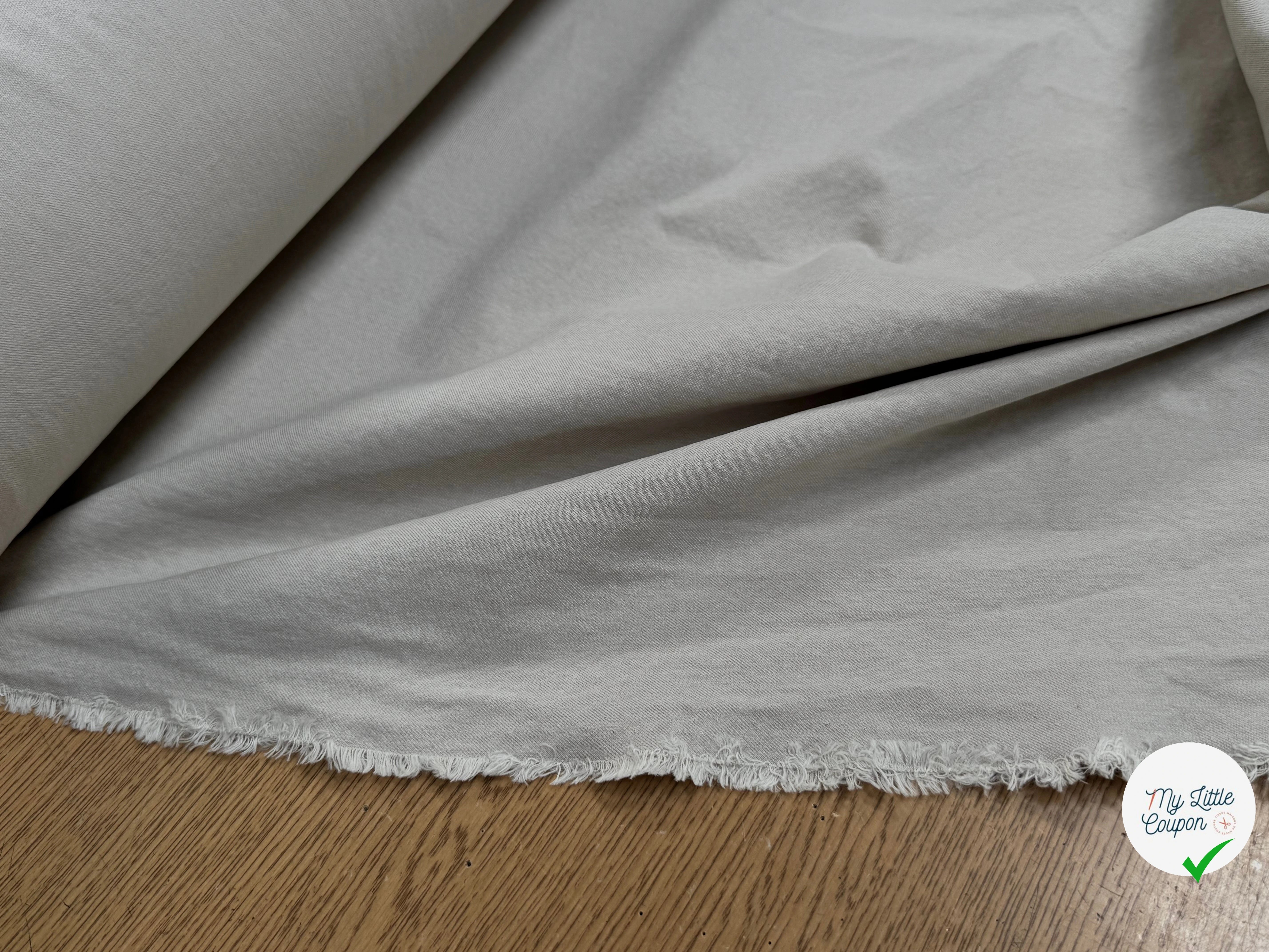 GABARDINE 100% COTON SABLÉE ESPRIT DENIM ULTRA BELLE BEIGE CLAIR - My Little Coupon