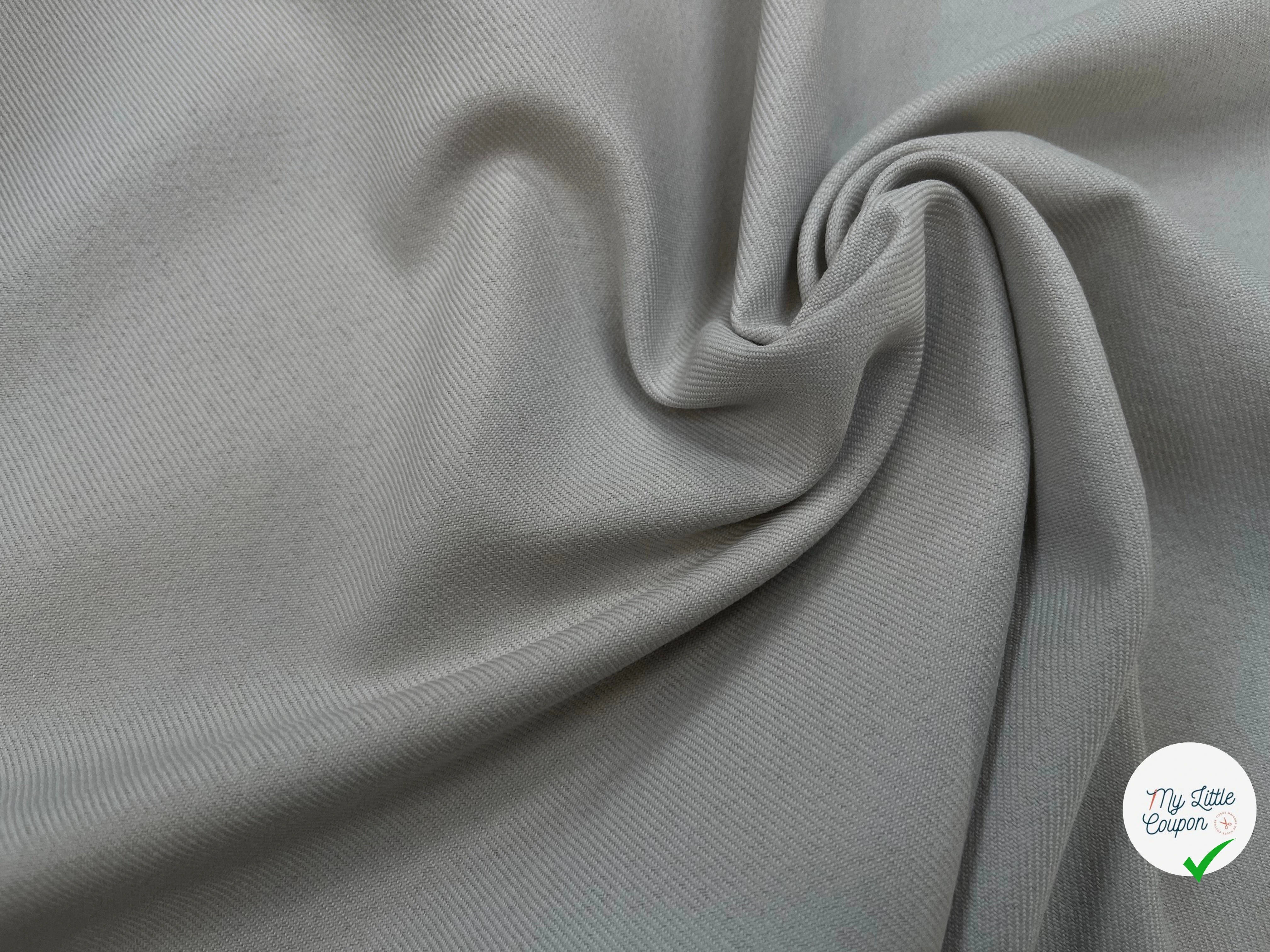 GABARDINE 41% LAINE VERGE SMOKE 150CM - My Little Coupon