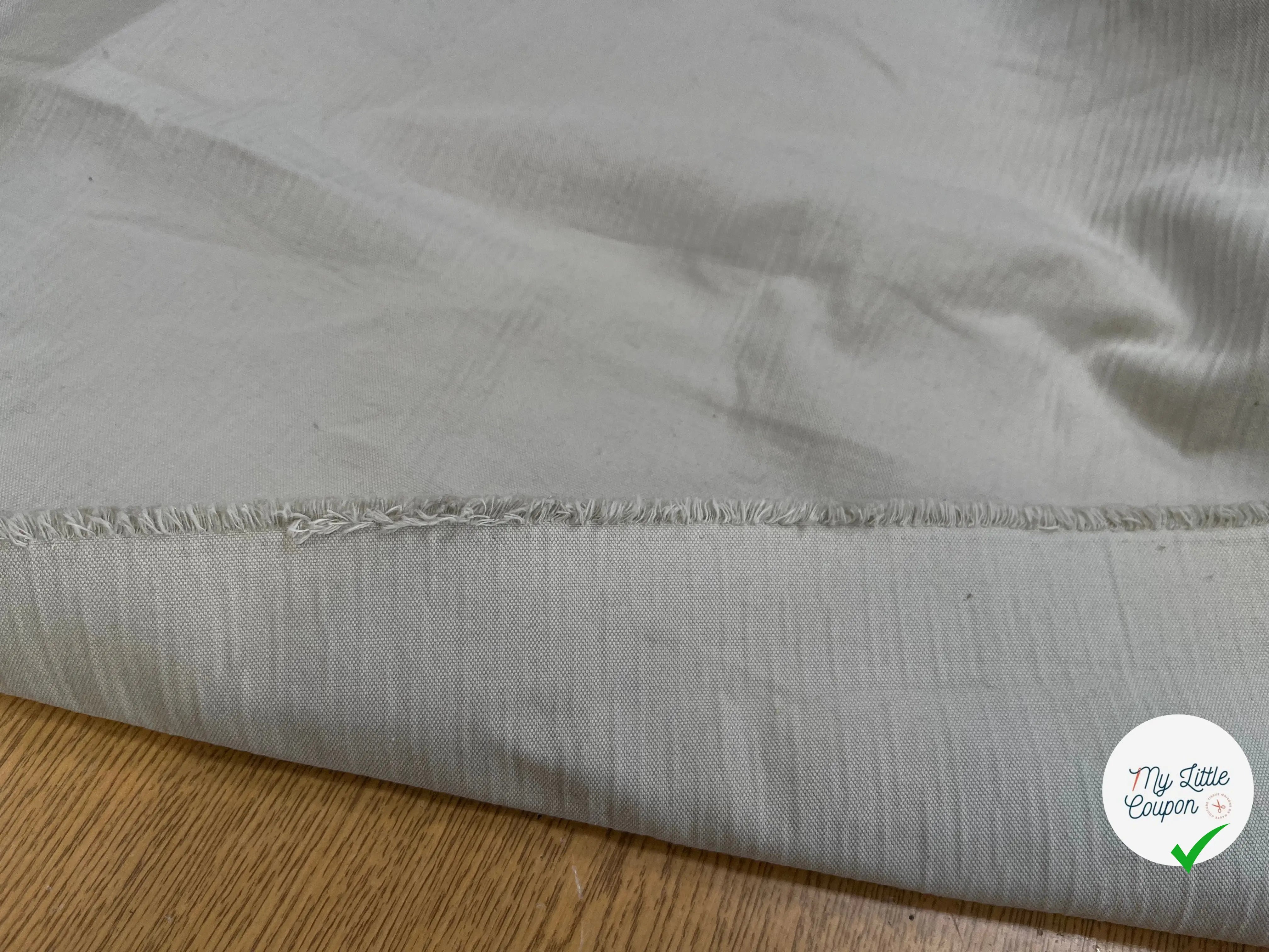 GABARDINE COTON FLAMMÉE GRIS - My Little Coupon