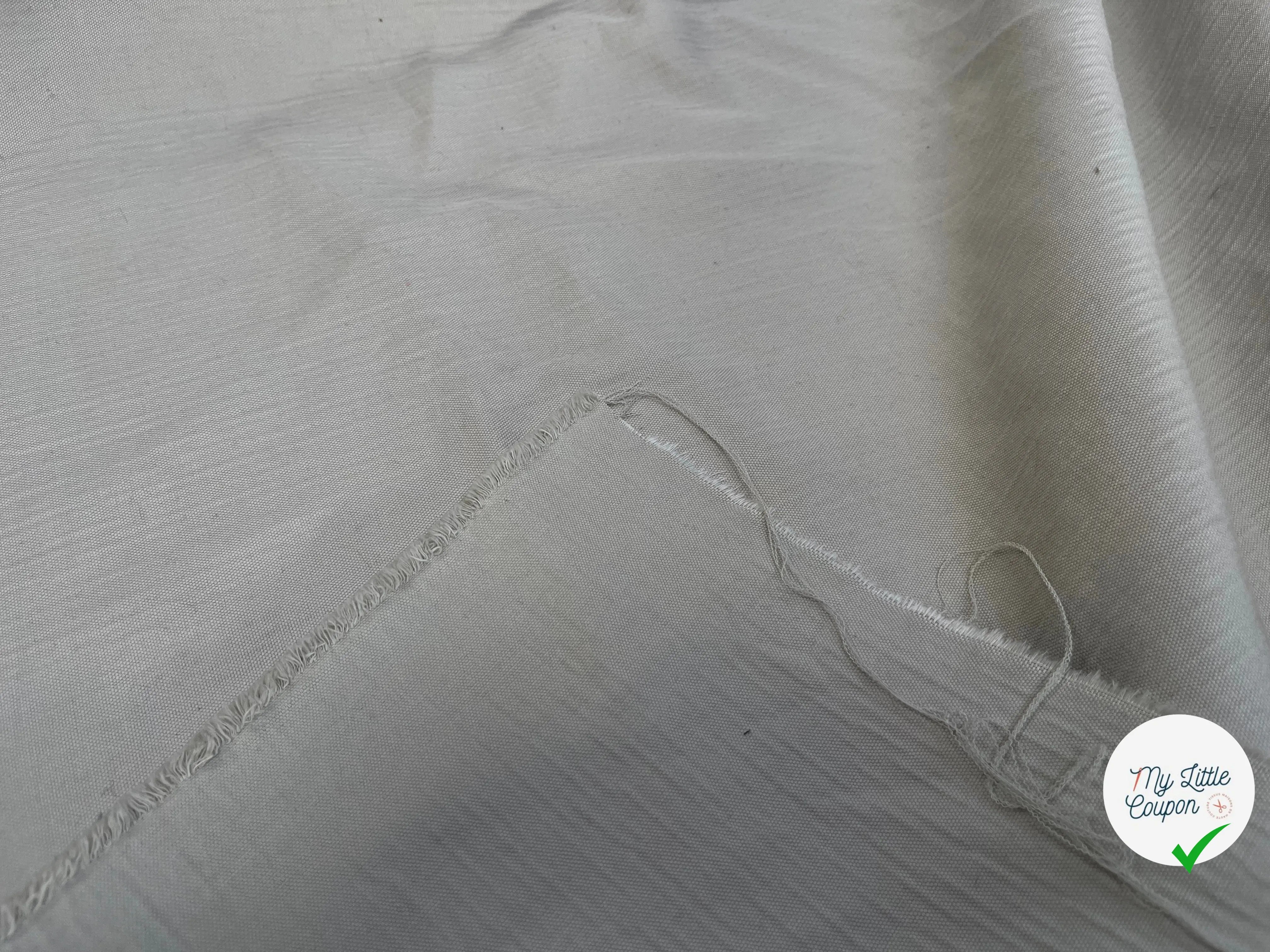 GABARDINE COTON FLAMMÉE GRIS - My Little Coupon