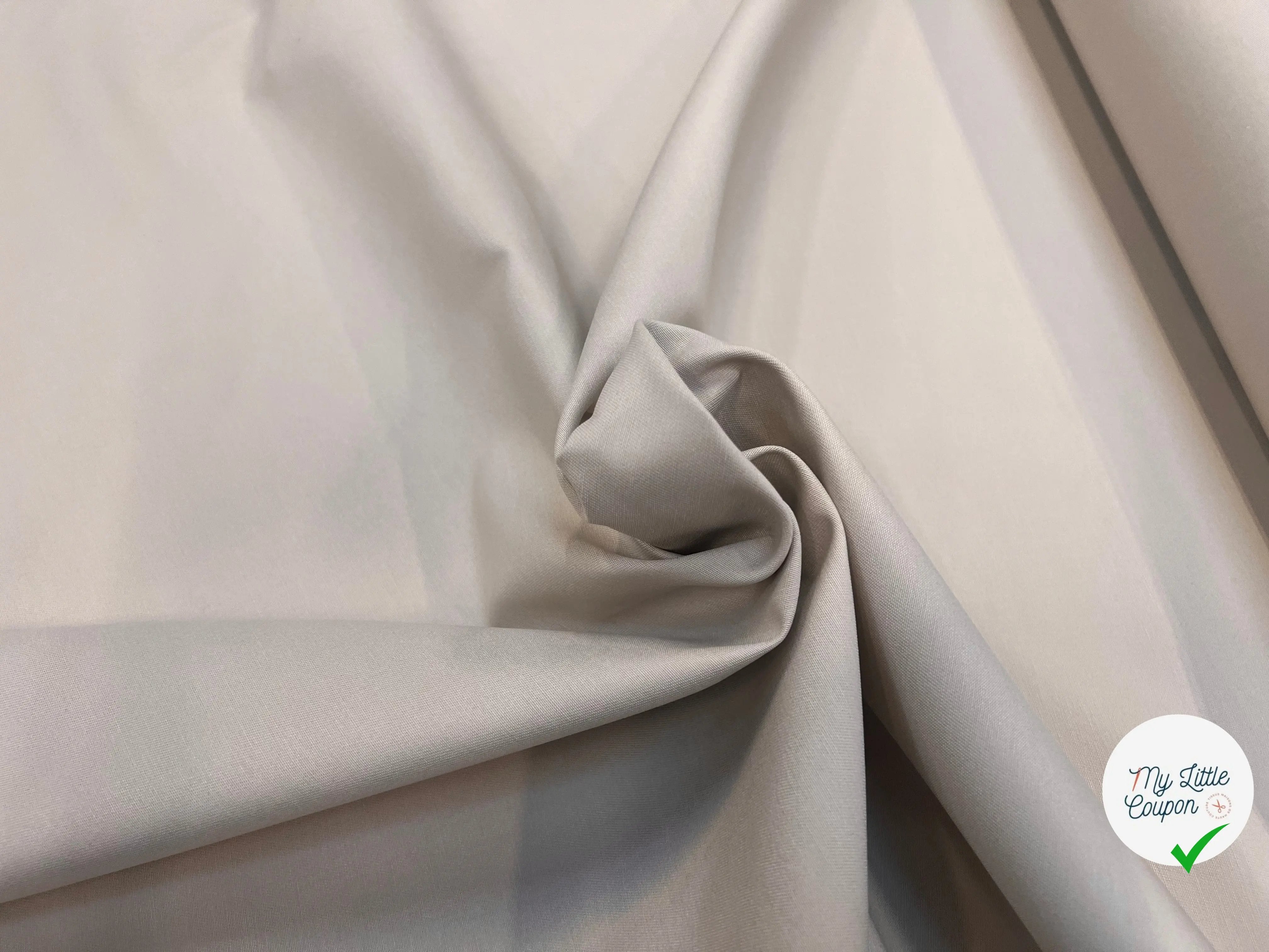GABARDINE COTON PETITE LAIZE ECRU BEIGE - My Little Coupon