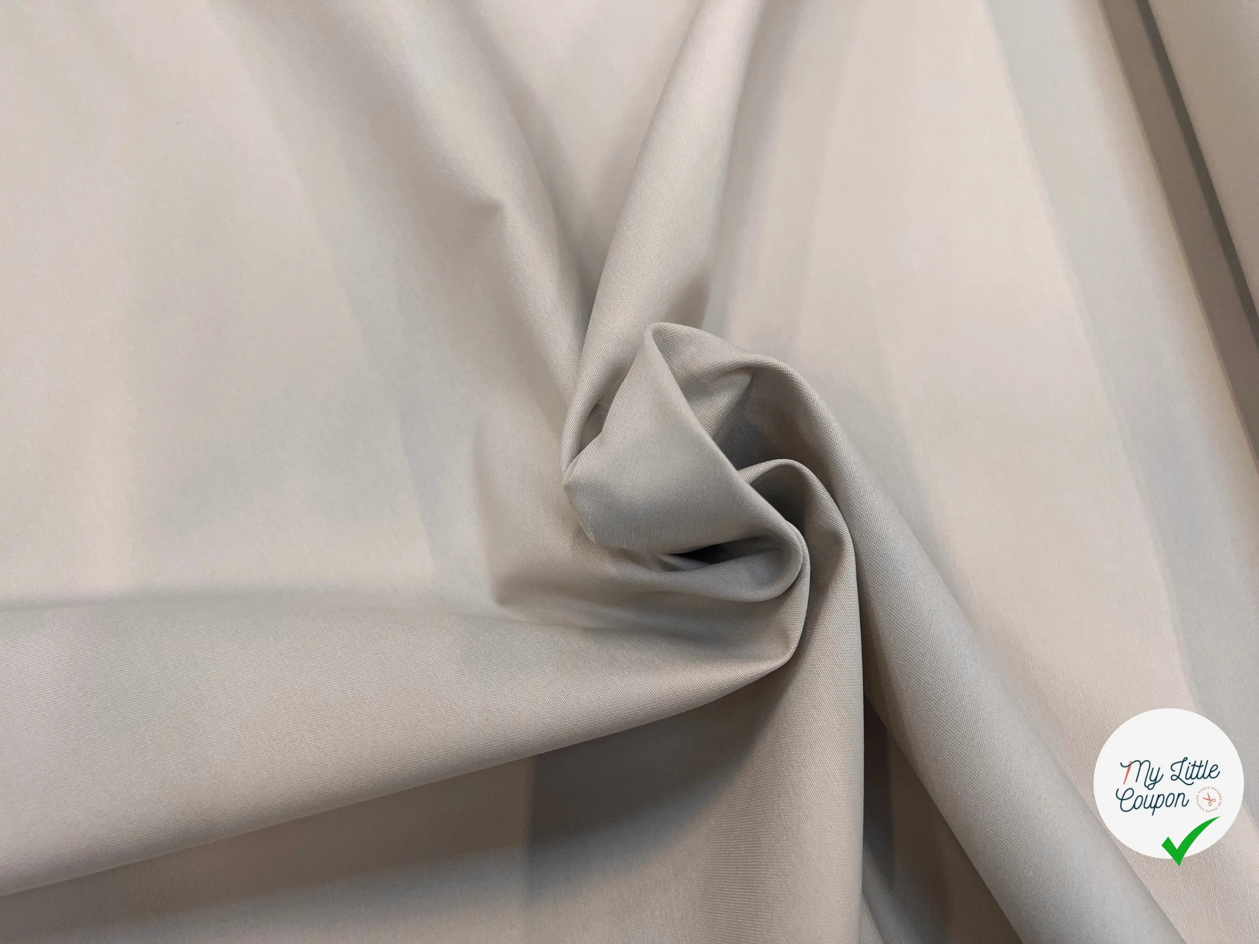 GABARDINE COTON PETITE LAIZE ECRU BEIGE - My Little Coupon