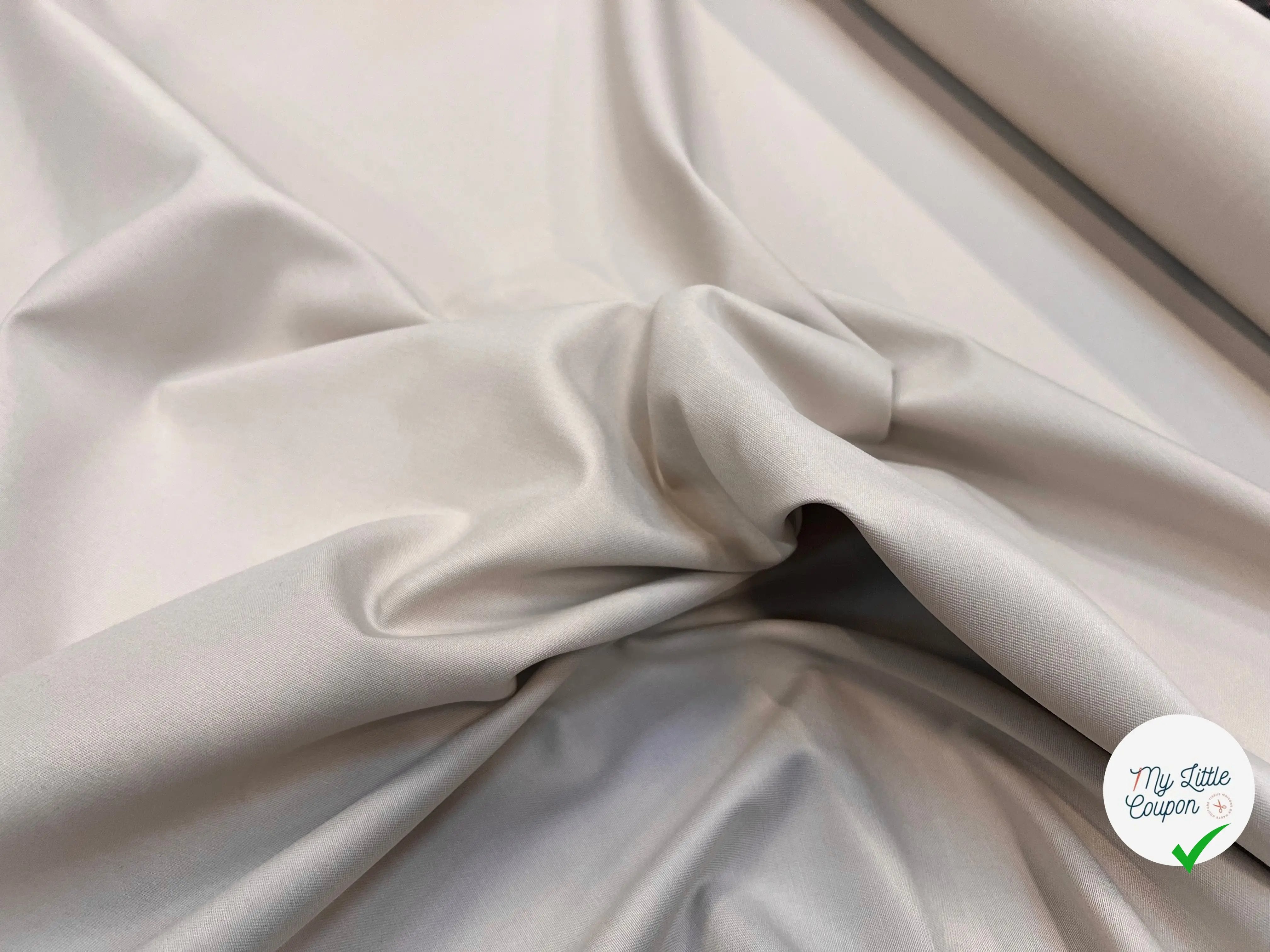 GABARDINE COTON PETITE LAIZE ECRU BEIGE - My Little Coupon