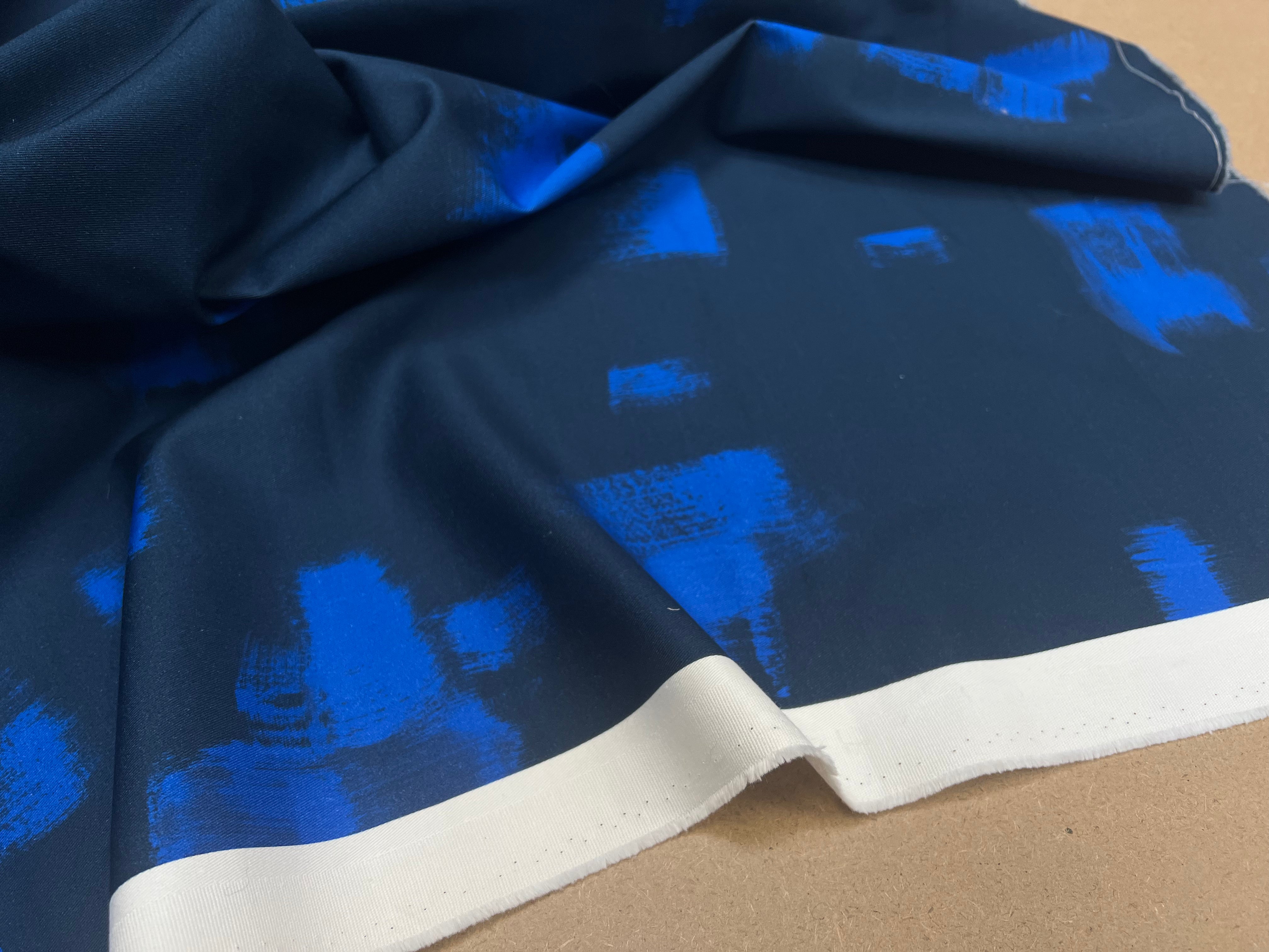 GABARDINE COTON STRECTH SUBLIME DE BLEU BURREAUÂ - My Little Coupon