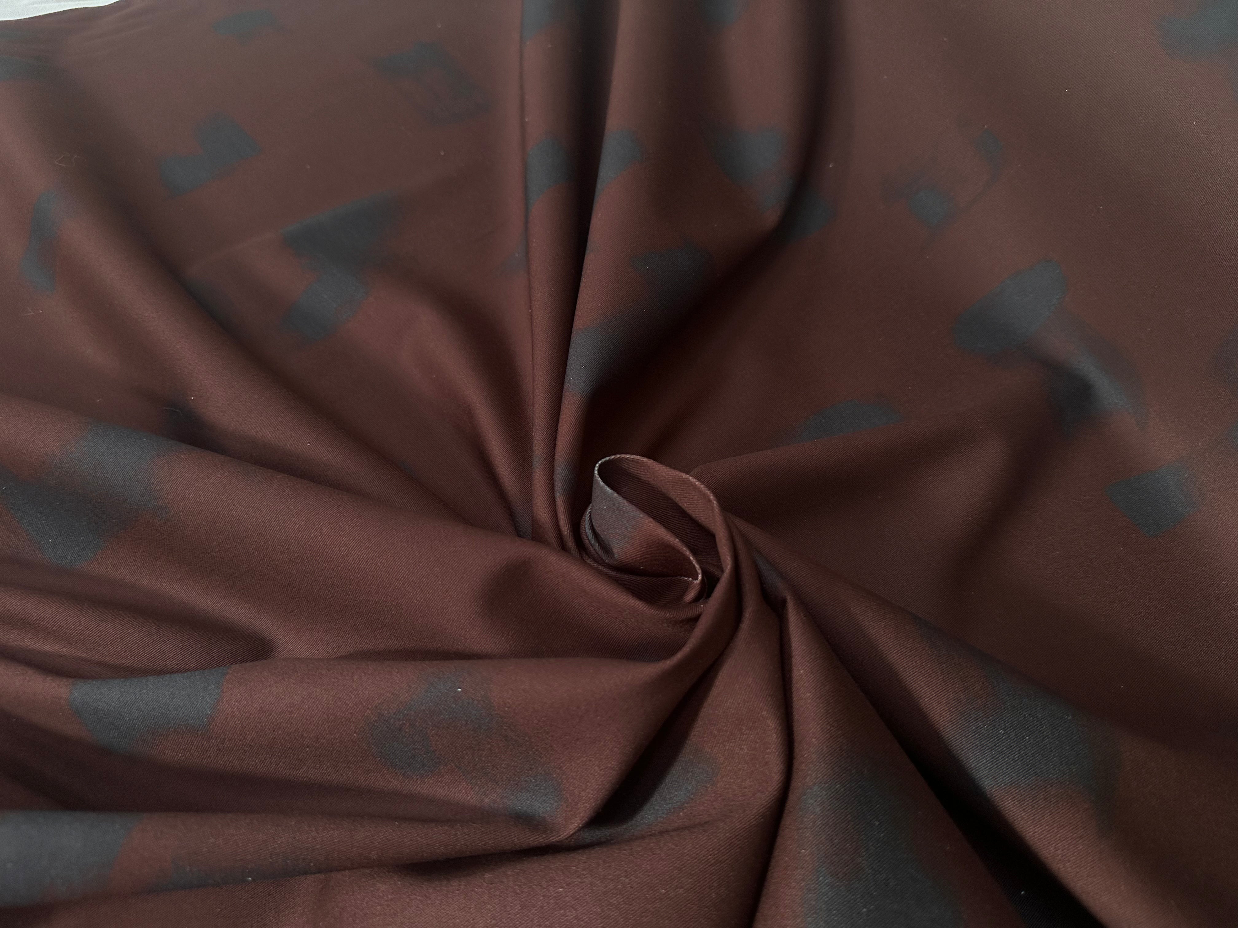 GABARDINE COTON STRECTH SUBLIME DE MARRONÂ - My Little Coupon