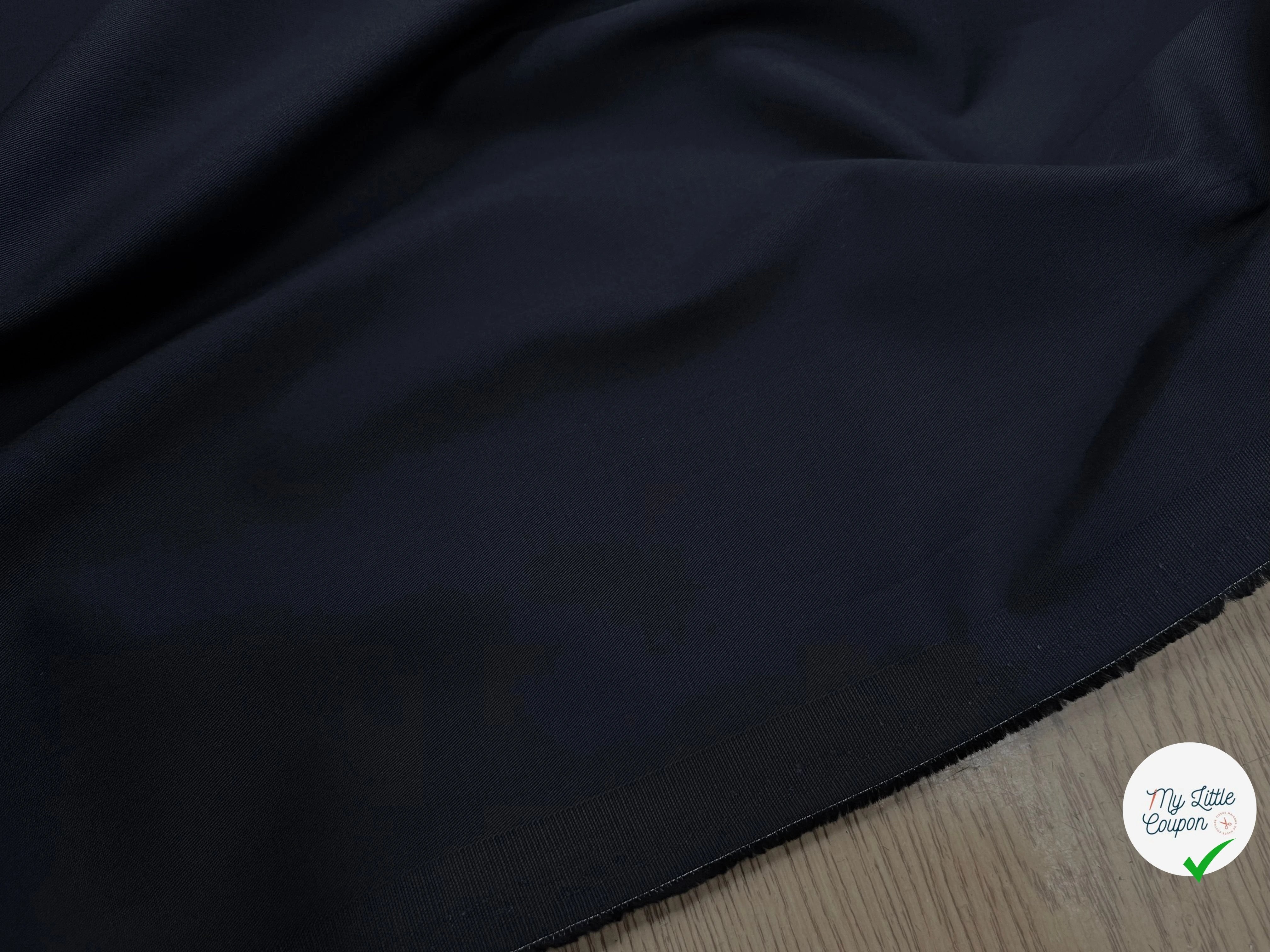 GABARDINE COTON STRETCH FINE MARINE COUTURE694 - My Little Coupon