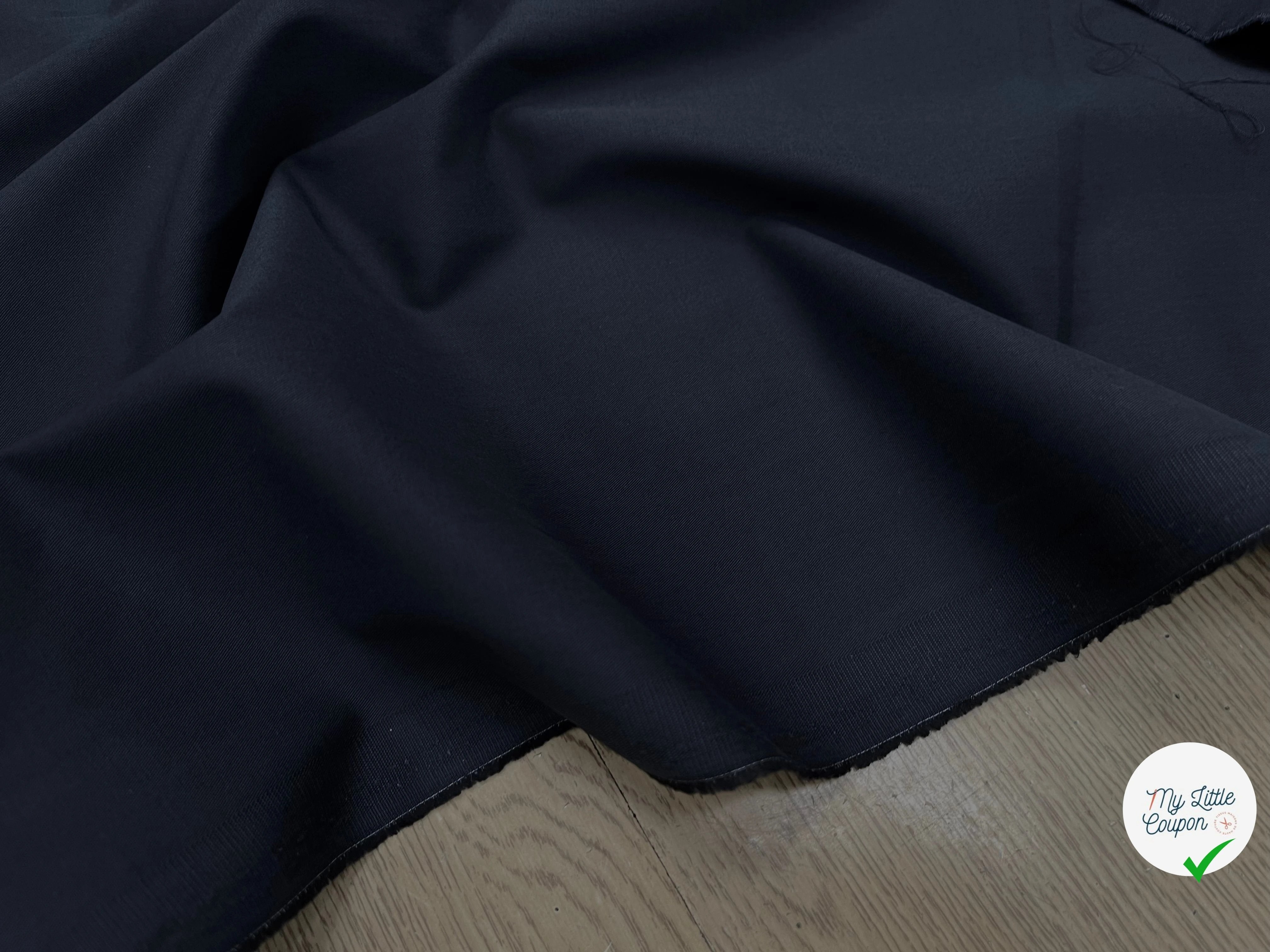 GABARDINE COTON STRETCH FINE MARINE COUTURE694 - My Little Coupon