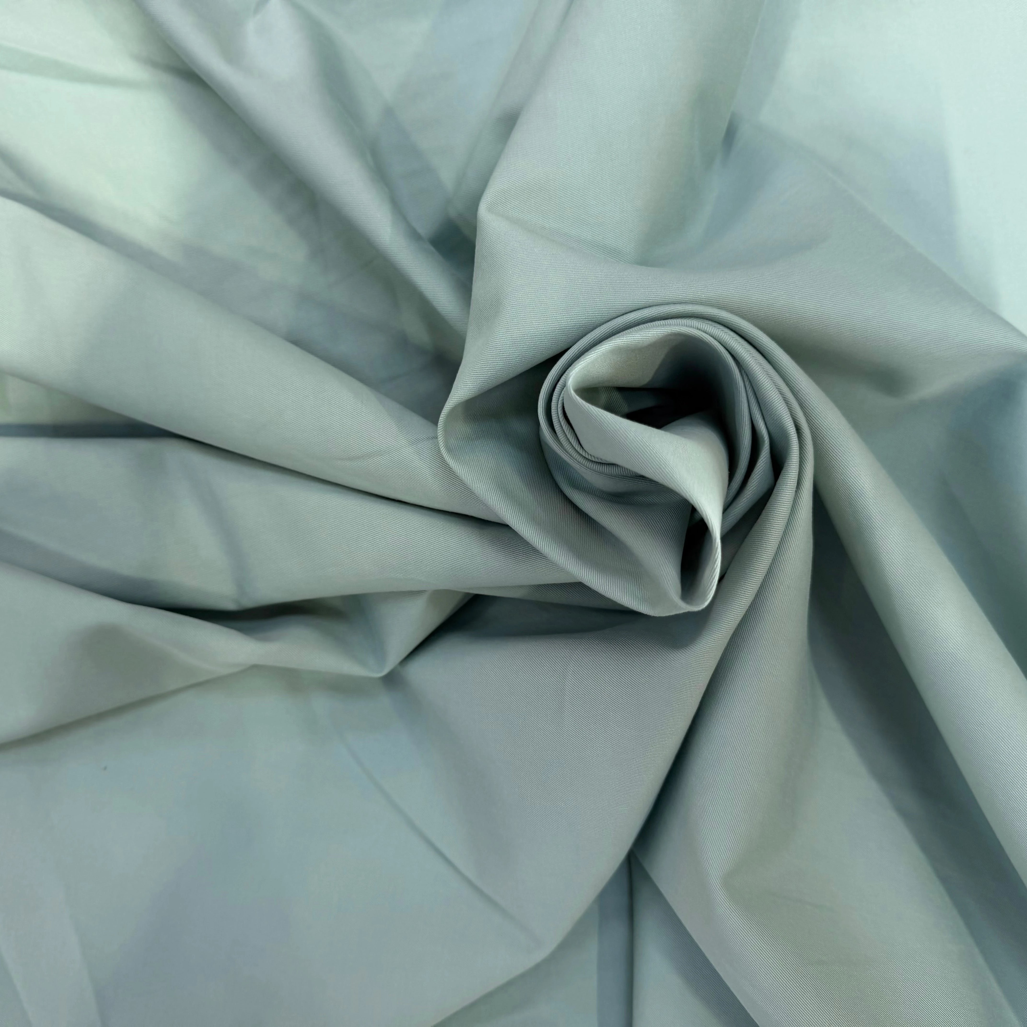 GABARDINE COTON STRETCH VERT D'EAU VERVE ACQUA - My Little Coupon