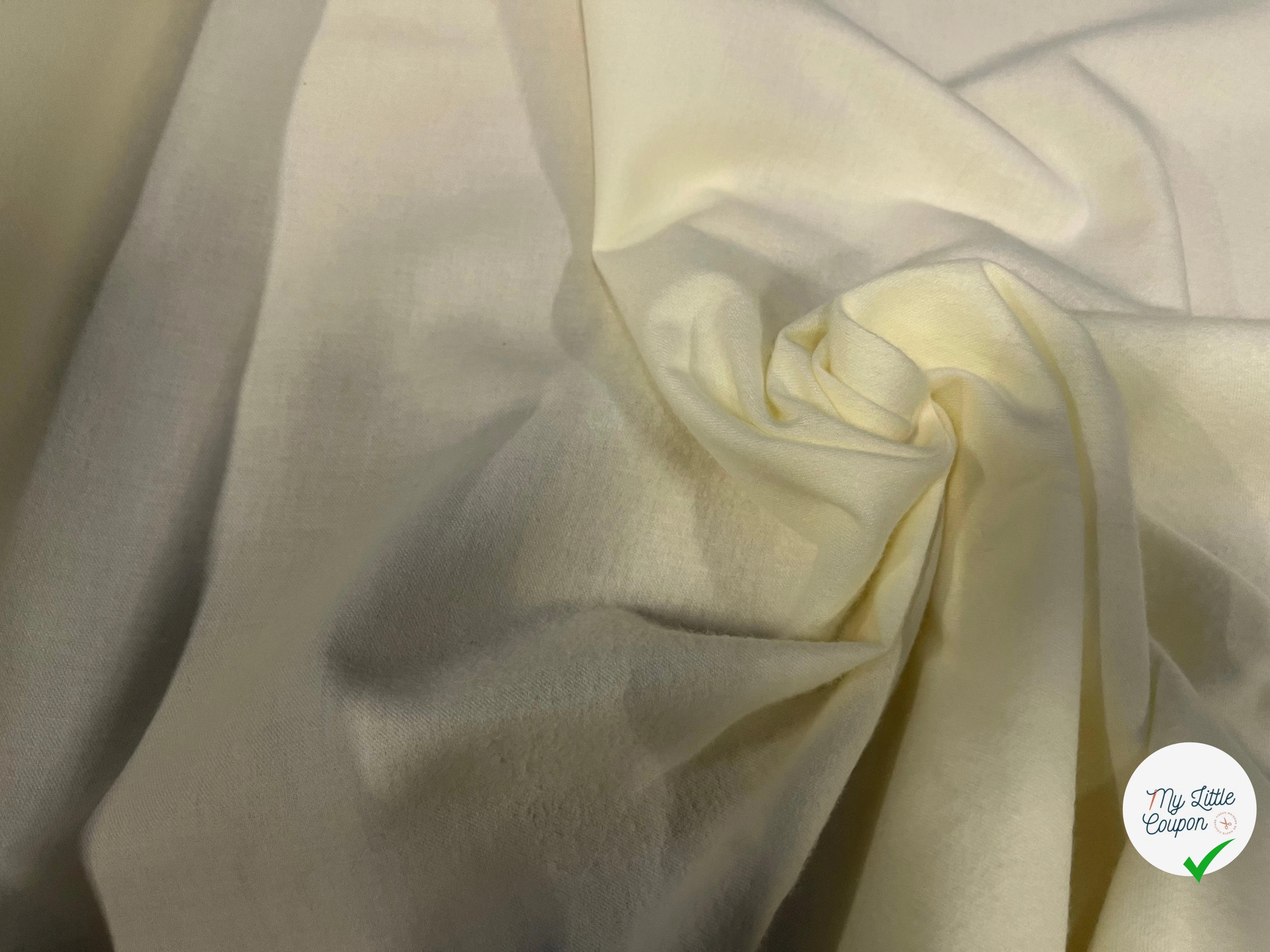 GABARDINE COTON SWEET ENVERS DOUX VANILLA - My Little Coupon