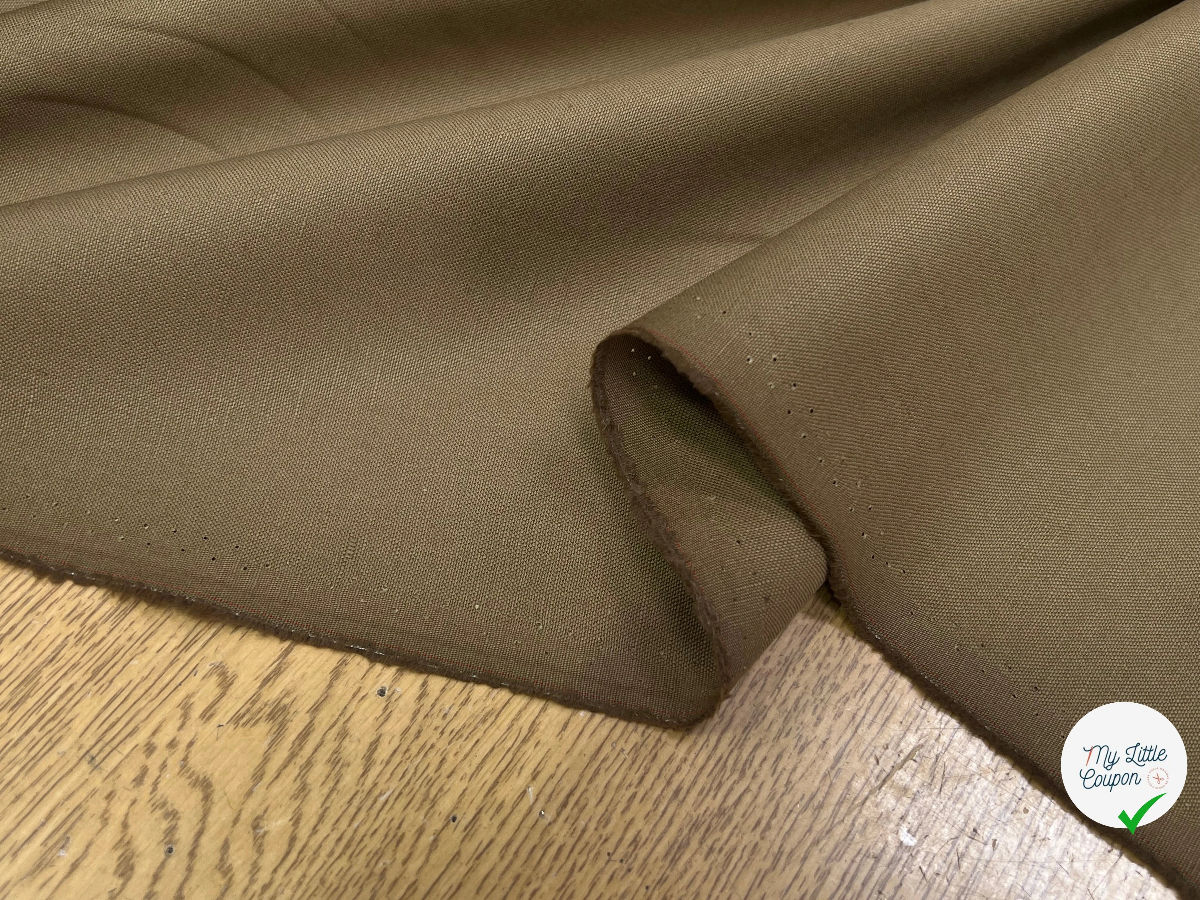GABARDINE DE COTON BELLE TENUE CAFÉ 100% COTON 150CM - My Little Coupon