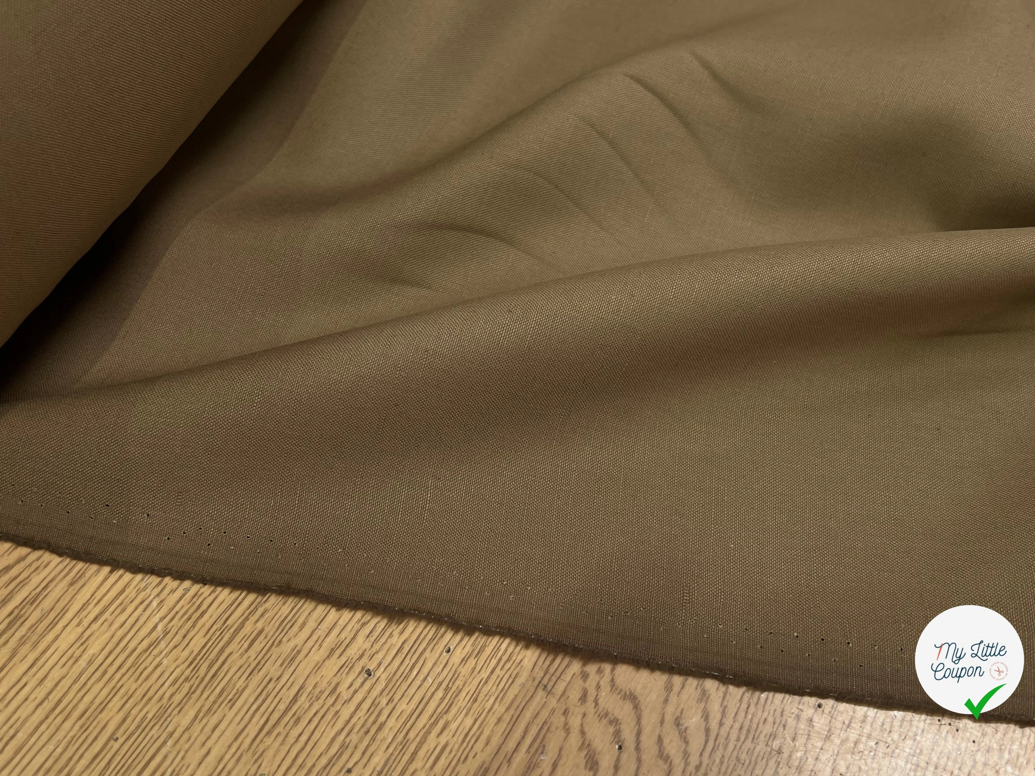 GABARDINE DE COTON BELLE TENUE CAFÉ 100% COTON 150CM - My Little Coupon
