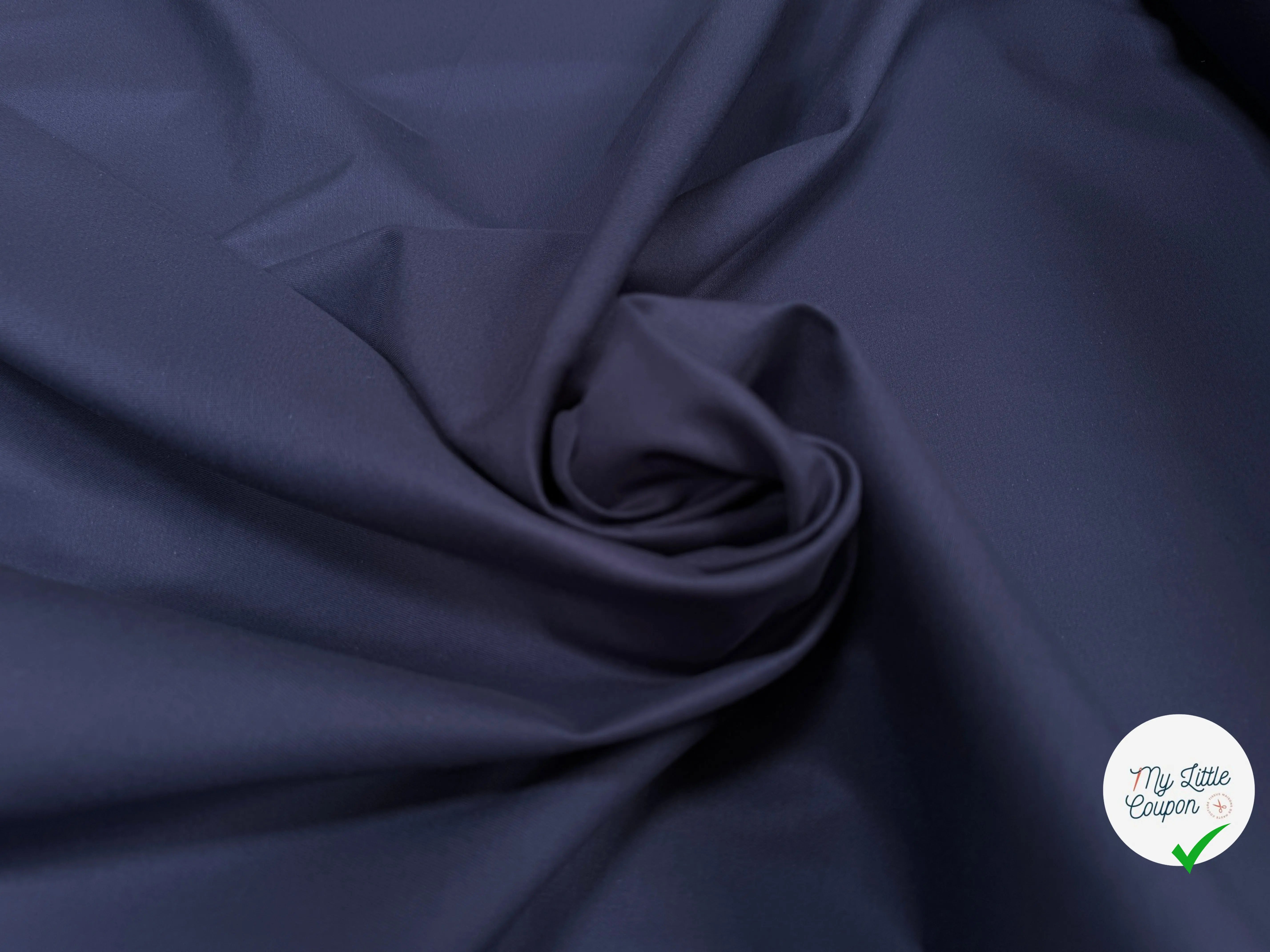 GABARDINE DE COTON BLEU - My Little Coupon