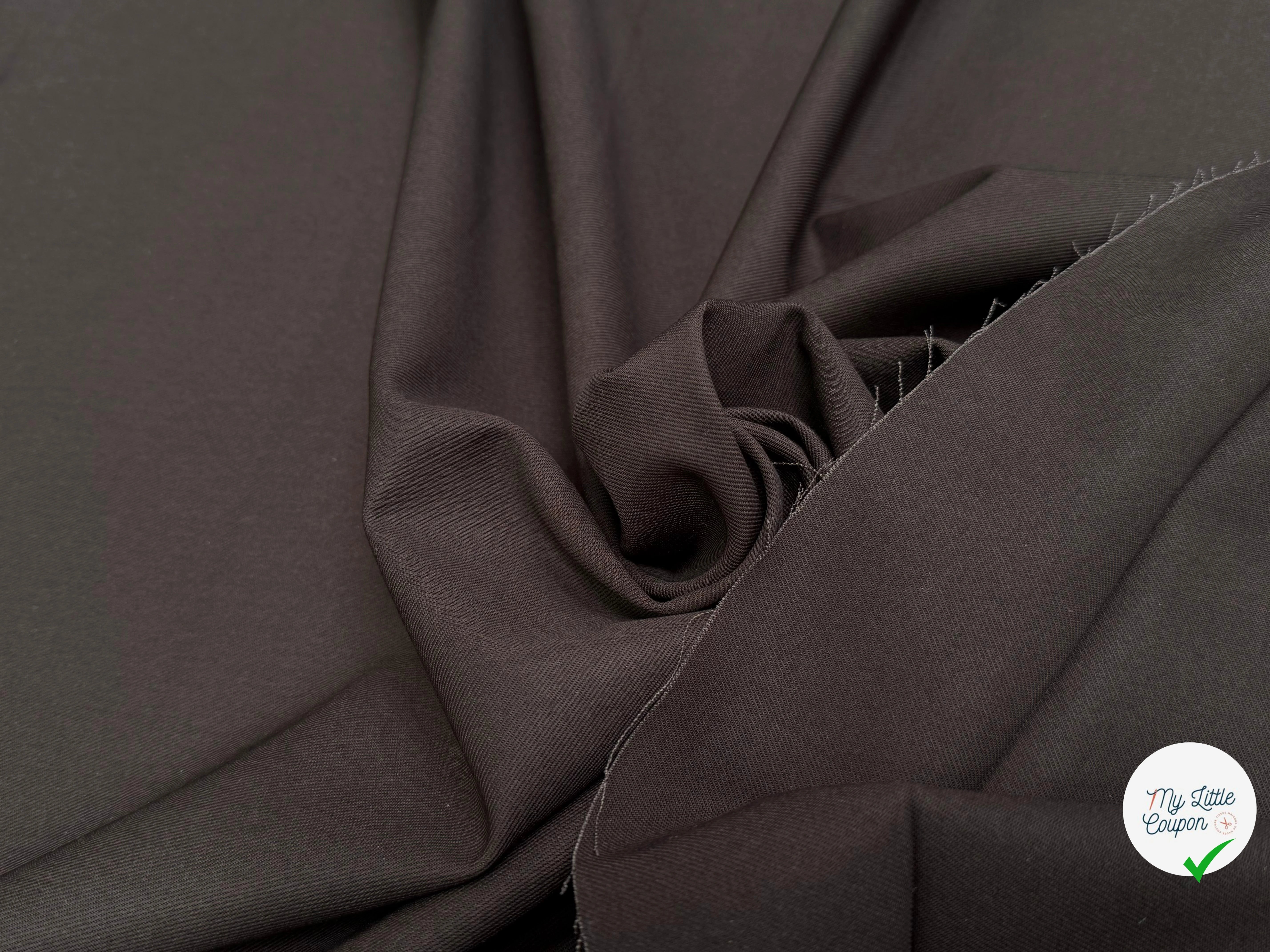 GABARDINE DE COTON CHOCOLAT JAPAN - My Little Coupon