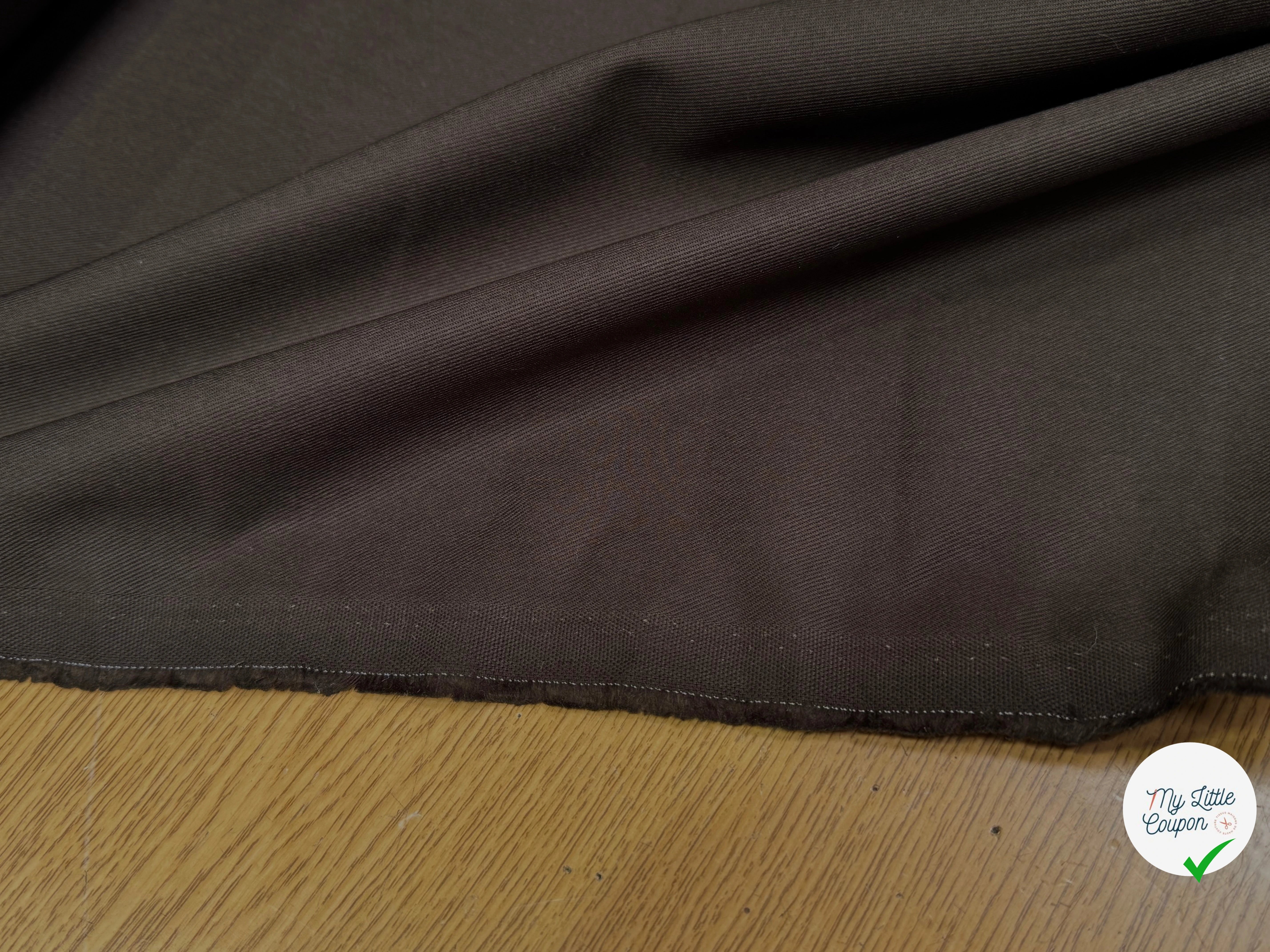 GABARDINE DE COTON CHOCOLAT JAPAN - My Little Coupon