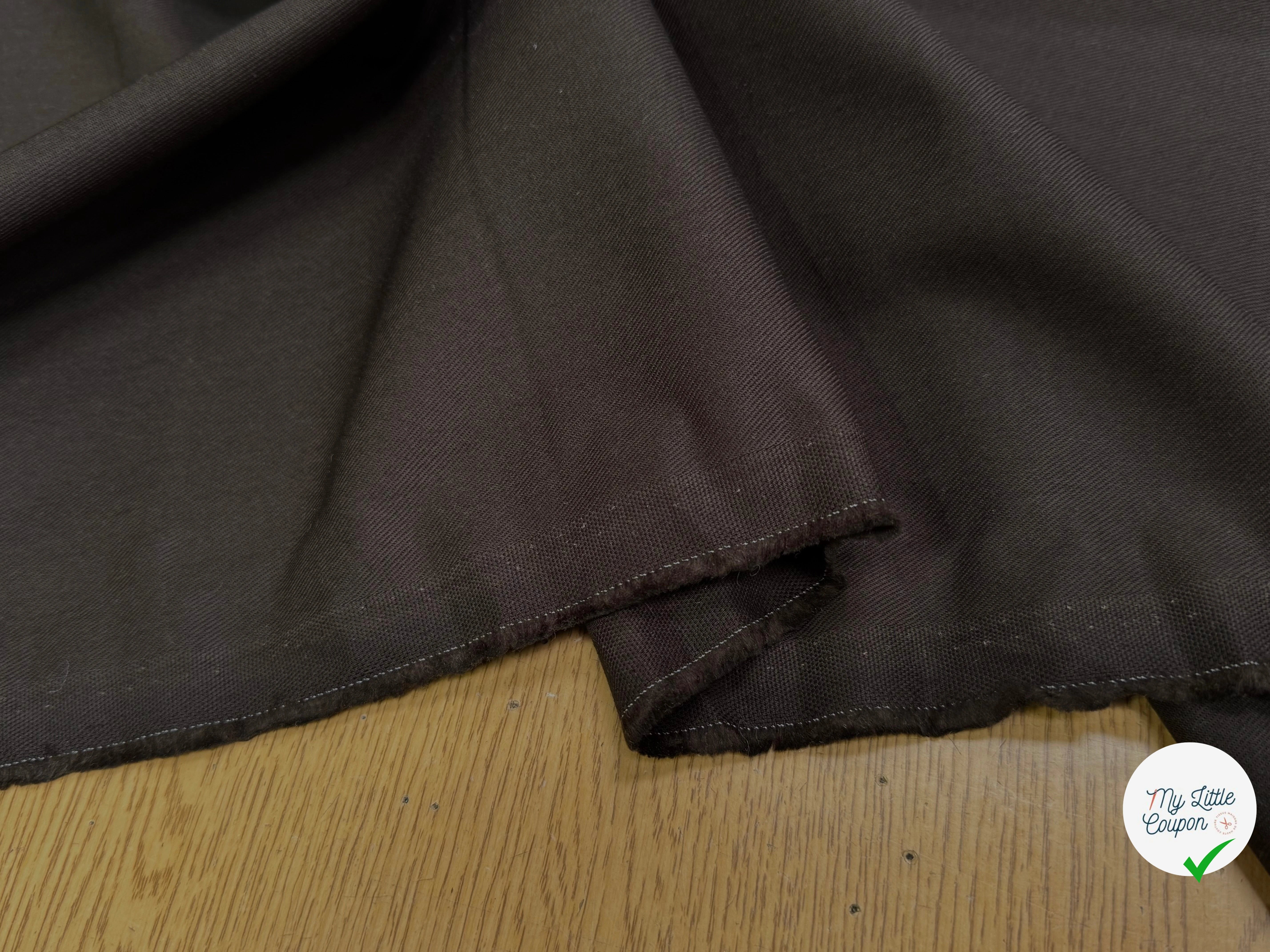 GABARDINE DE COTON CHOCOLAT JAPAN - My Little Coupon