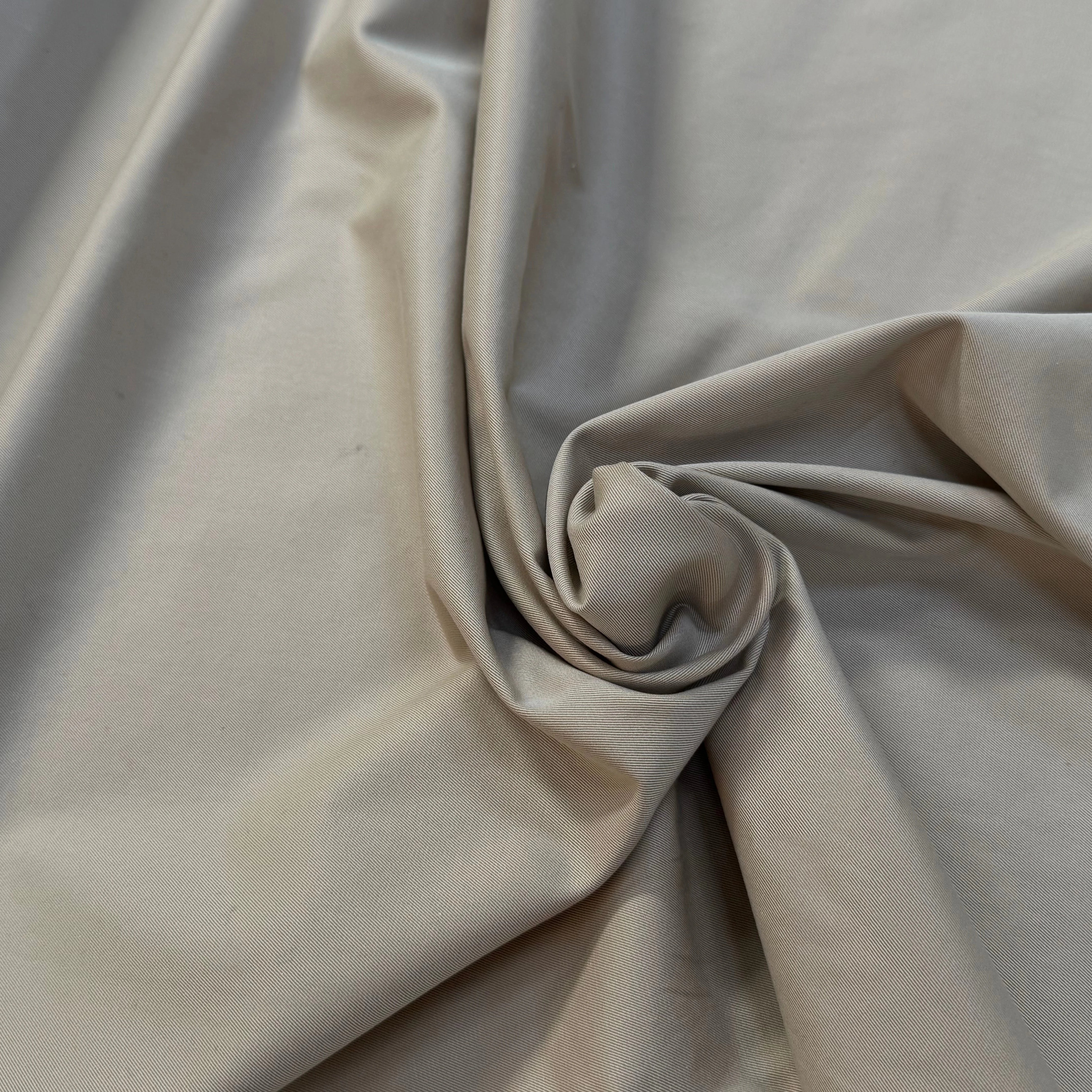 GABARDINE DE COTON FINEMENT SERGÉE TRÈS BELLE TENUE BEIGE - My Little Coupon