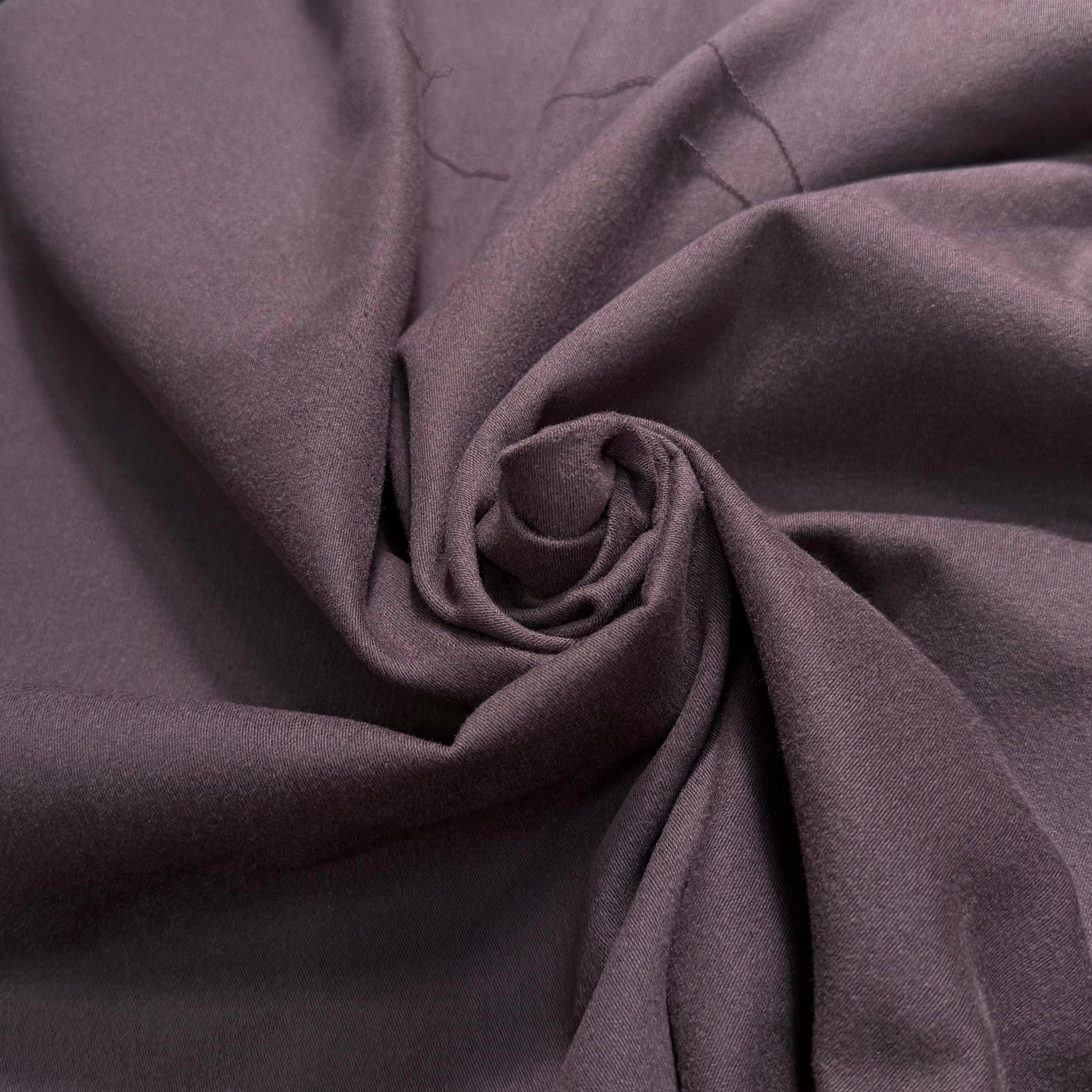 GABARDINE DE COTON GRATTÉE CHOCO BORDEAUX ULTRA BELLE - My Little Coupon