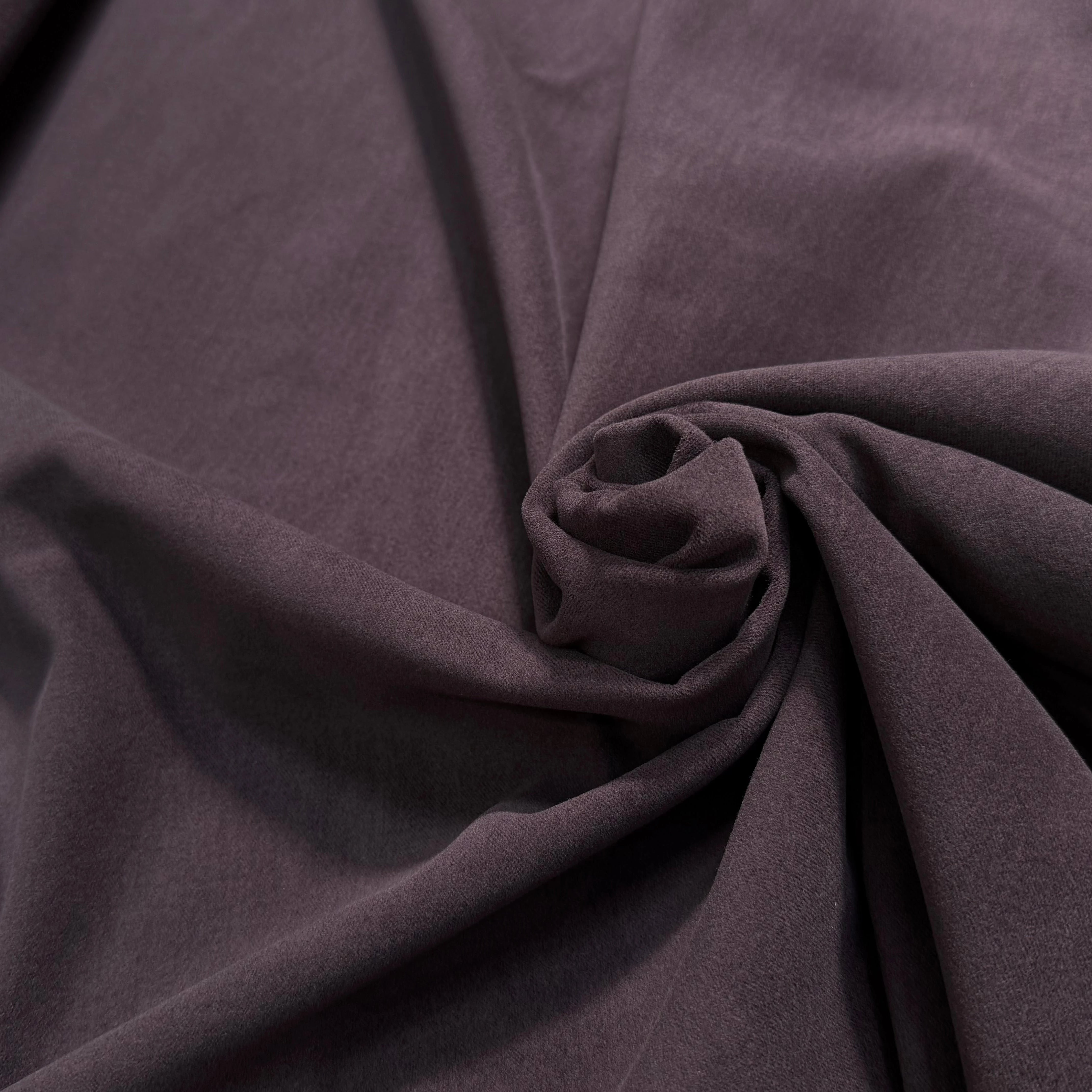 GABARDINE DE COTON GRATTÉE CHOCO BORDEAUX ULTRA BELLE - My Little Coupon