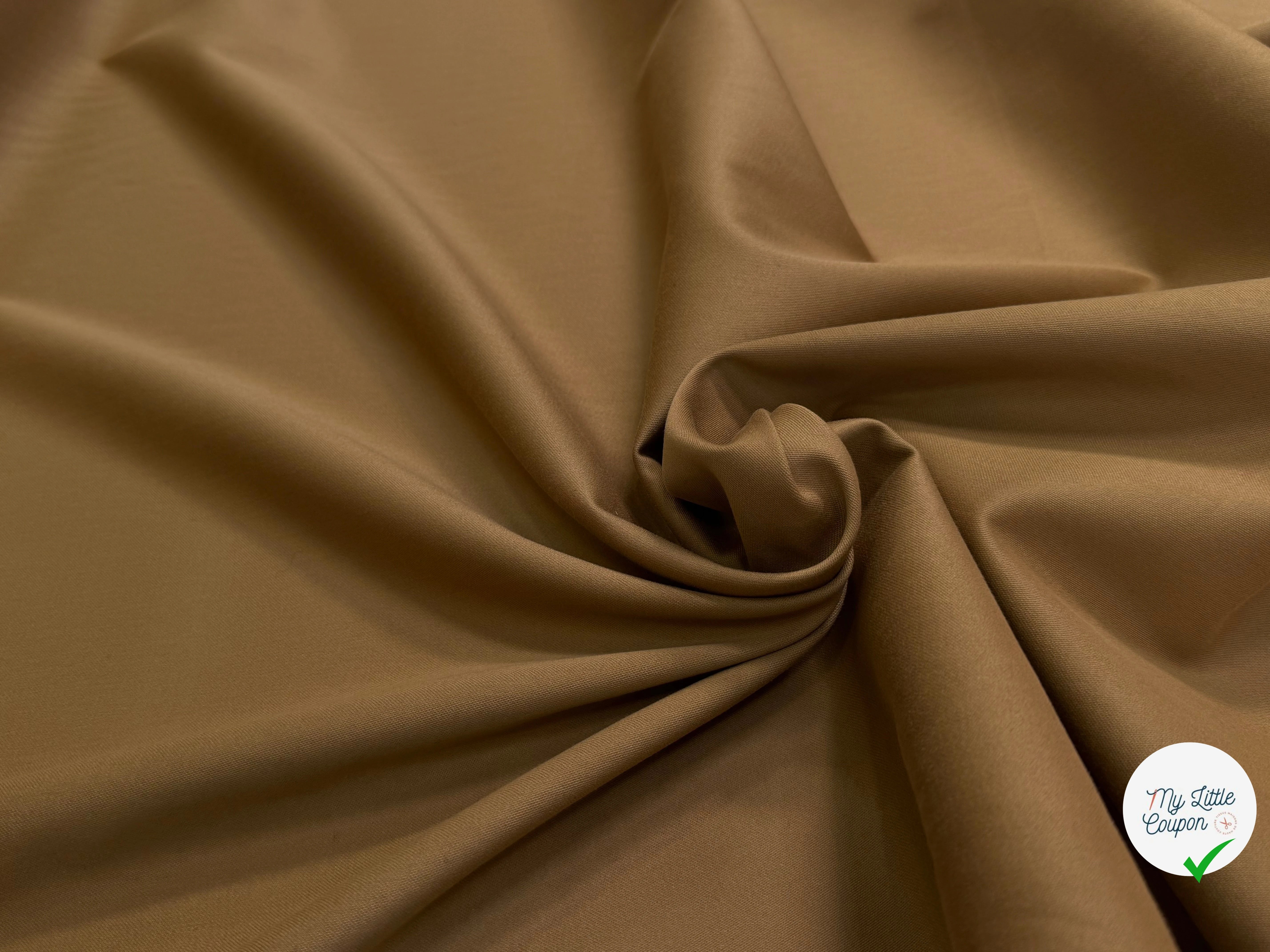 GABARDINE DE COTON LOURDE DEPERLANTE GOLD - My Little Coupon
