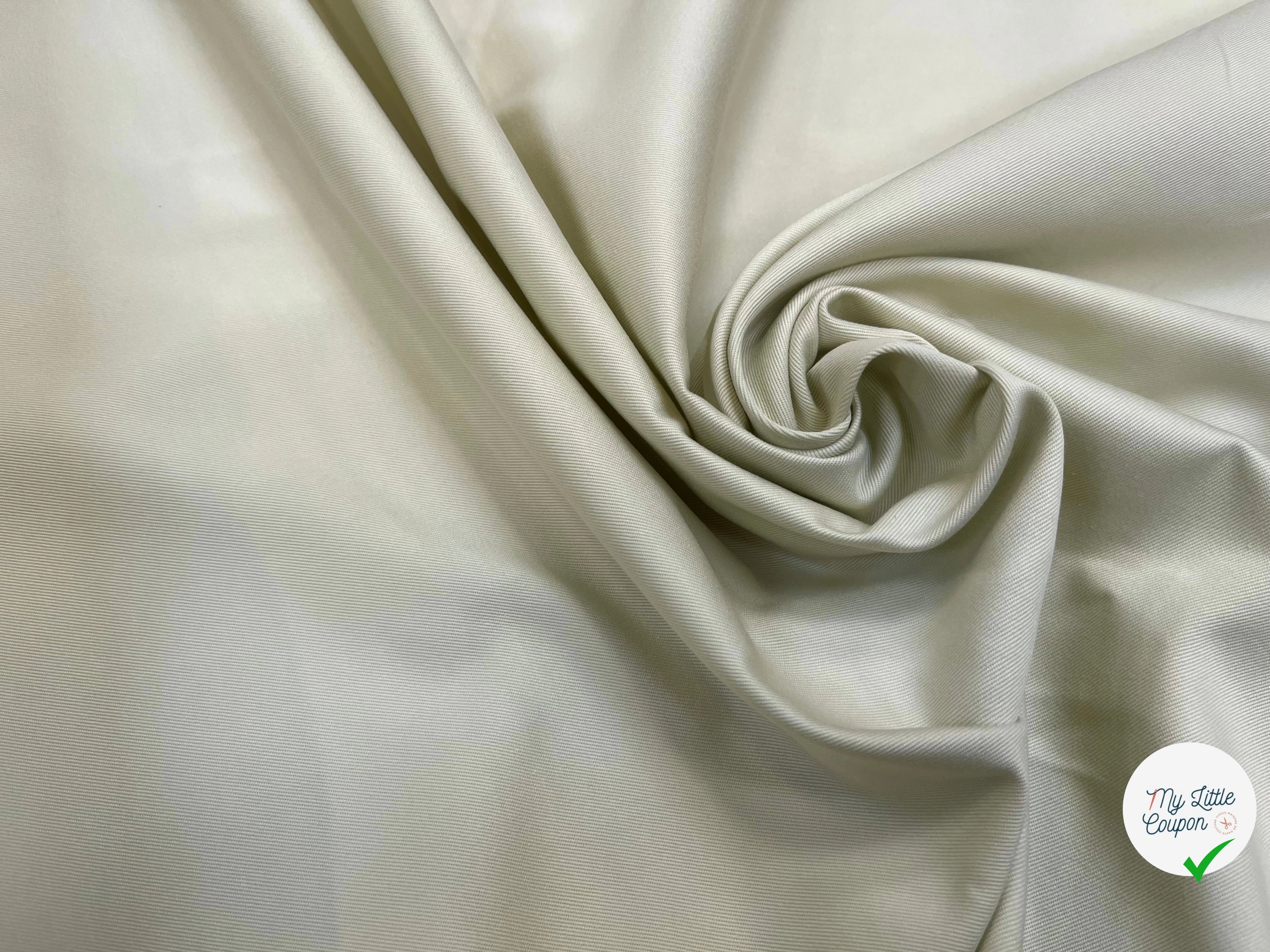 GABARDINE DE COTON LOURDE OYSTER - My Little Coupon