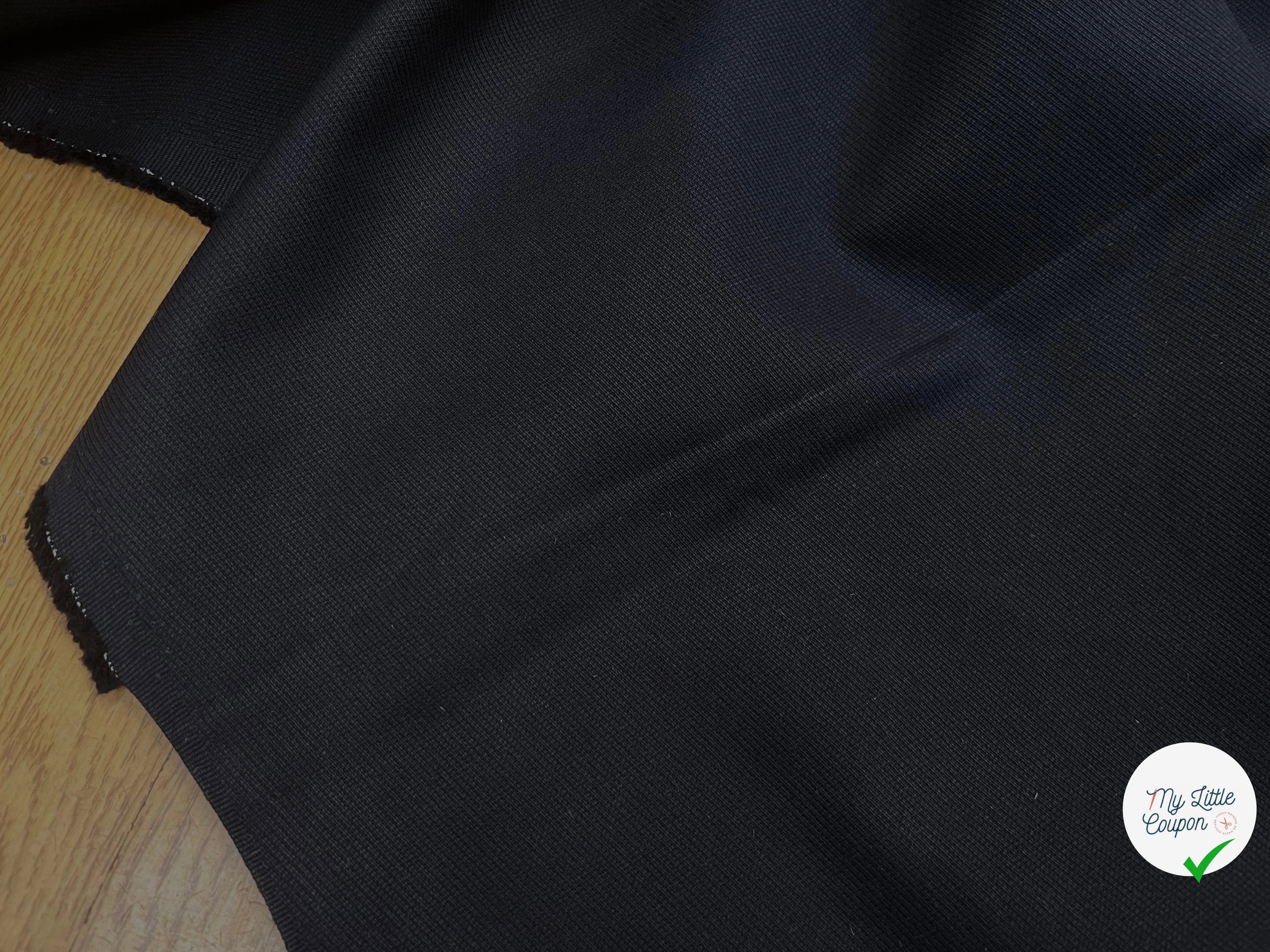 GABARDINE DE COTON NUIT AVEC UNE FACE DUVETEUX - My Little Coupon