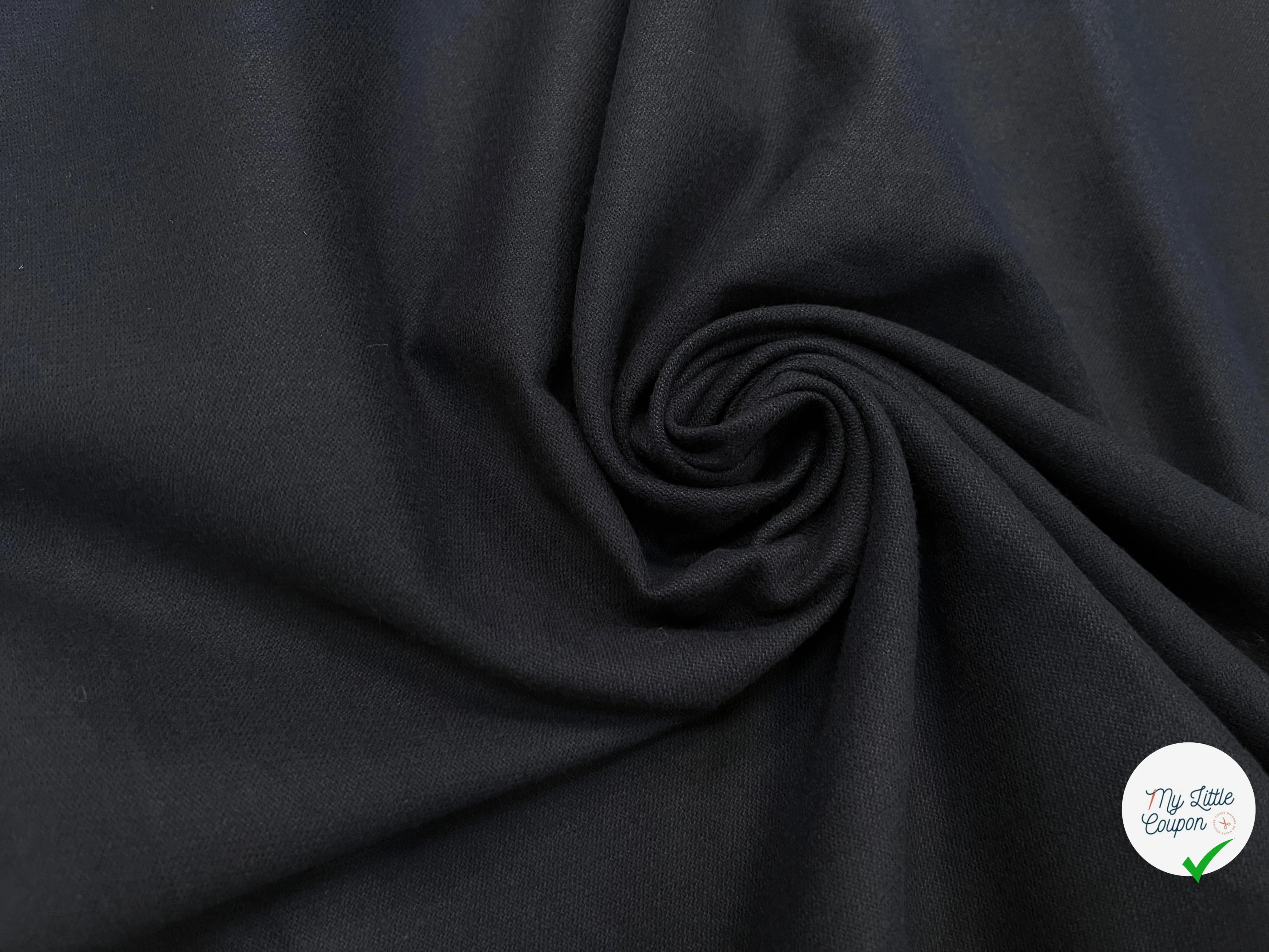 GABARDINE DE COTON NUIT AVEC UNE FACE DUVETEUX - My Little Coupon