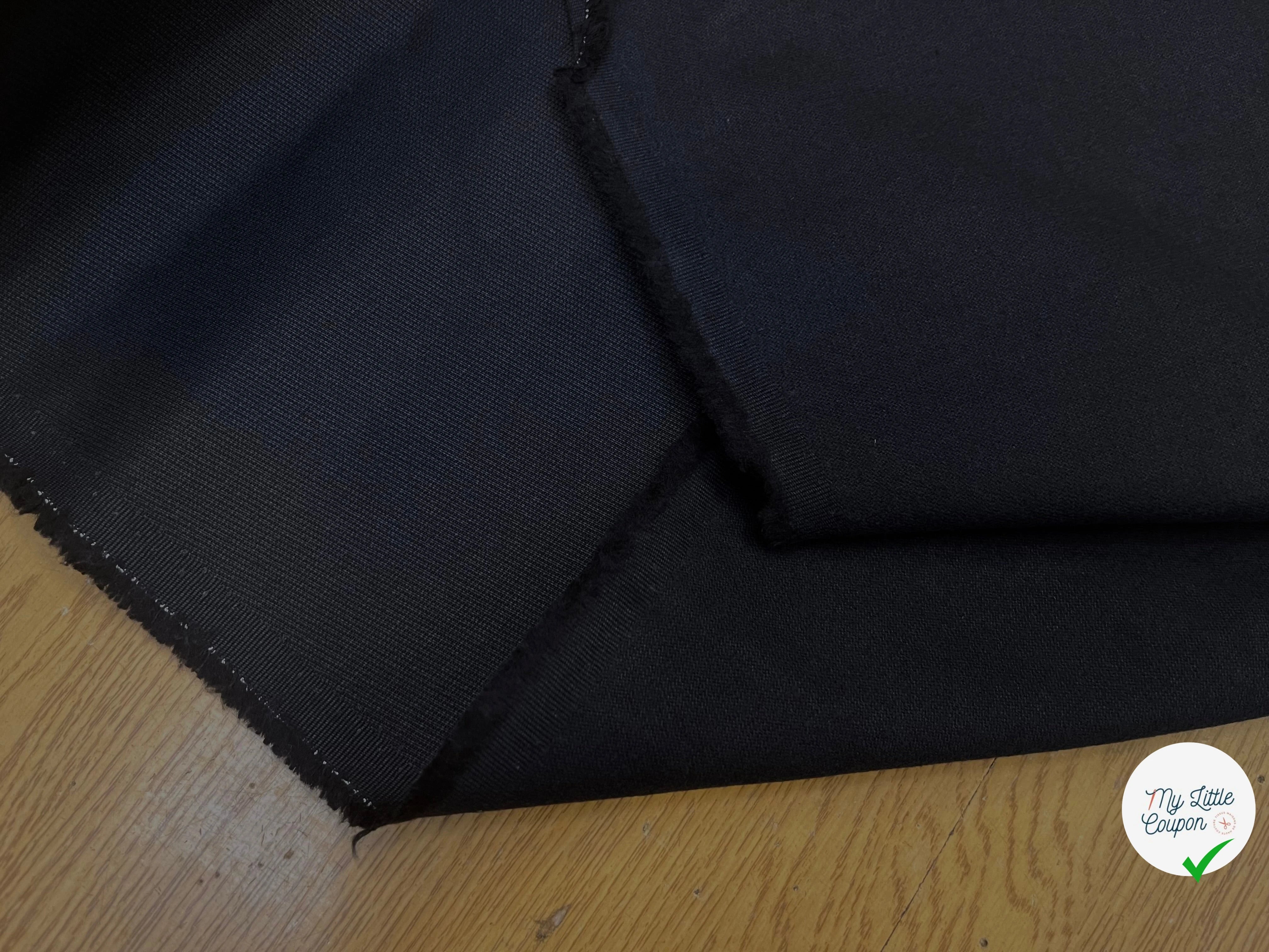 GABARDINE DE COTON NUIT AVEC UNE FACE DUVETEUX - My Little Coupon