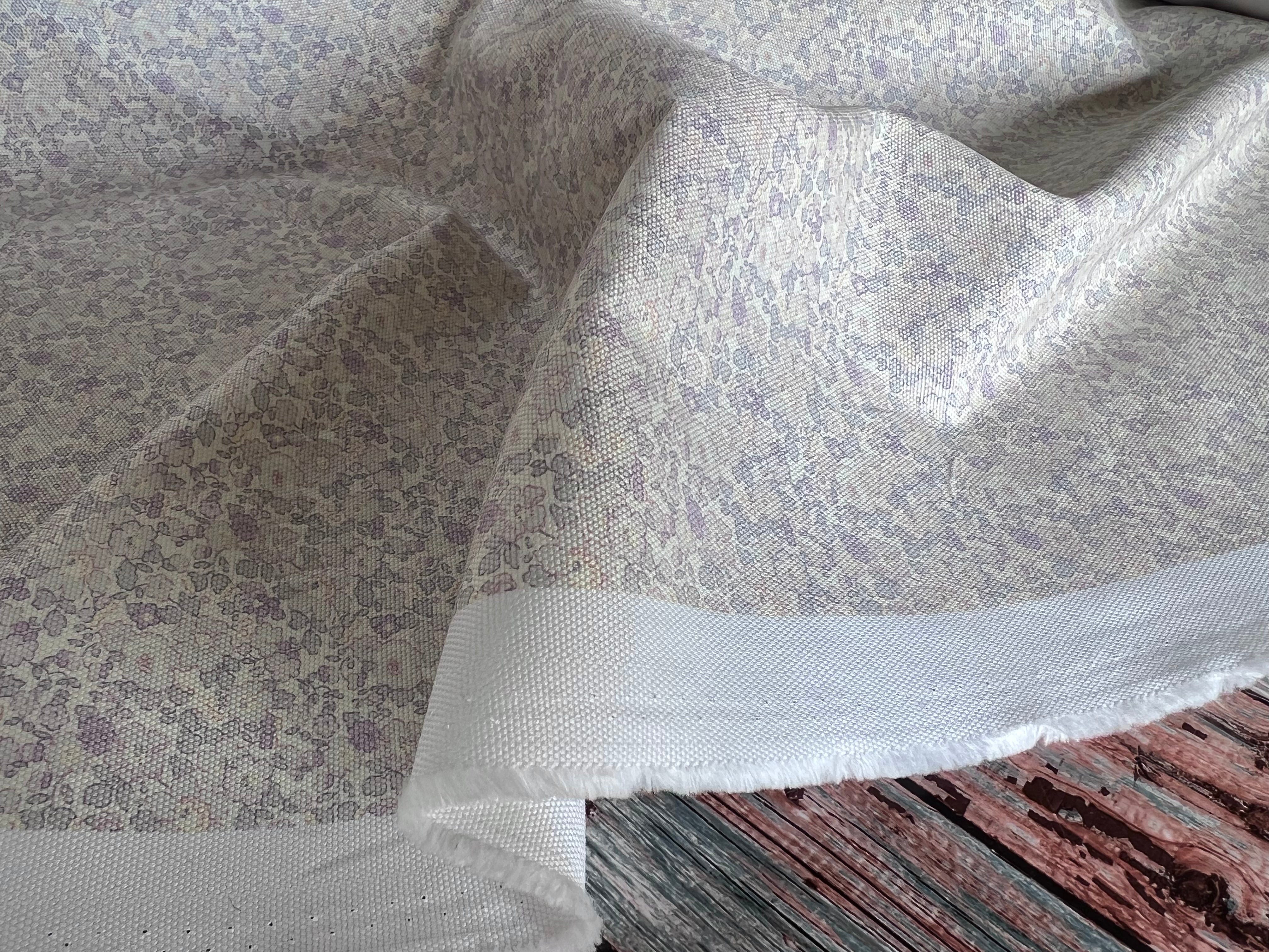 GABARDINE DE COTON PARTERRE DE FLEURS FONDUES - My Little Coupon