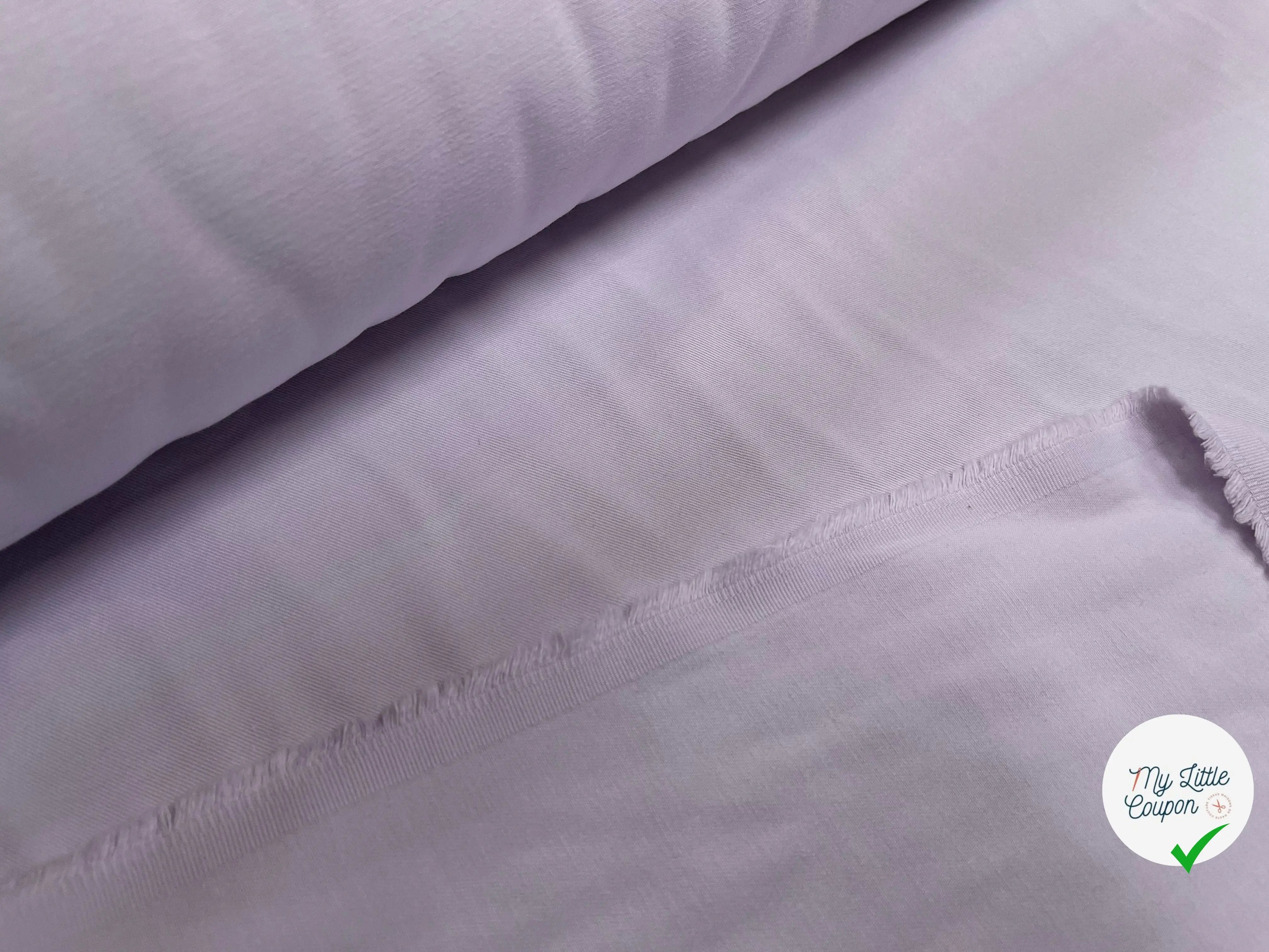 GABARDINE DE COTON PÉTITE LAIZE ICE LAVANDER - My Little Coupon