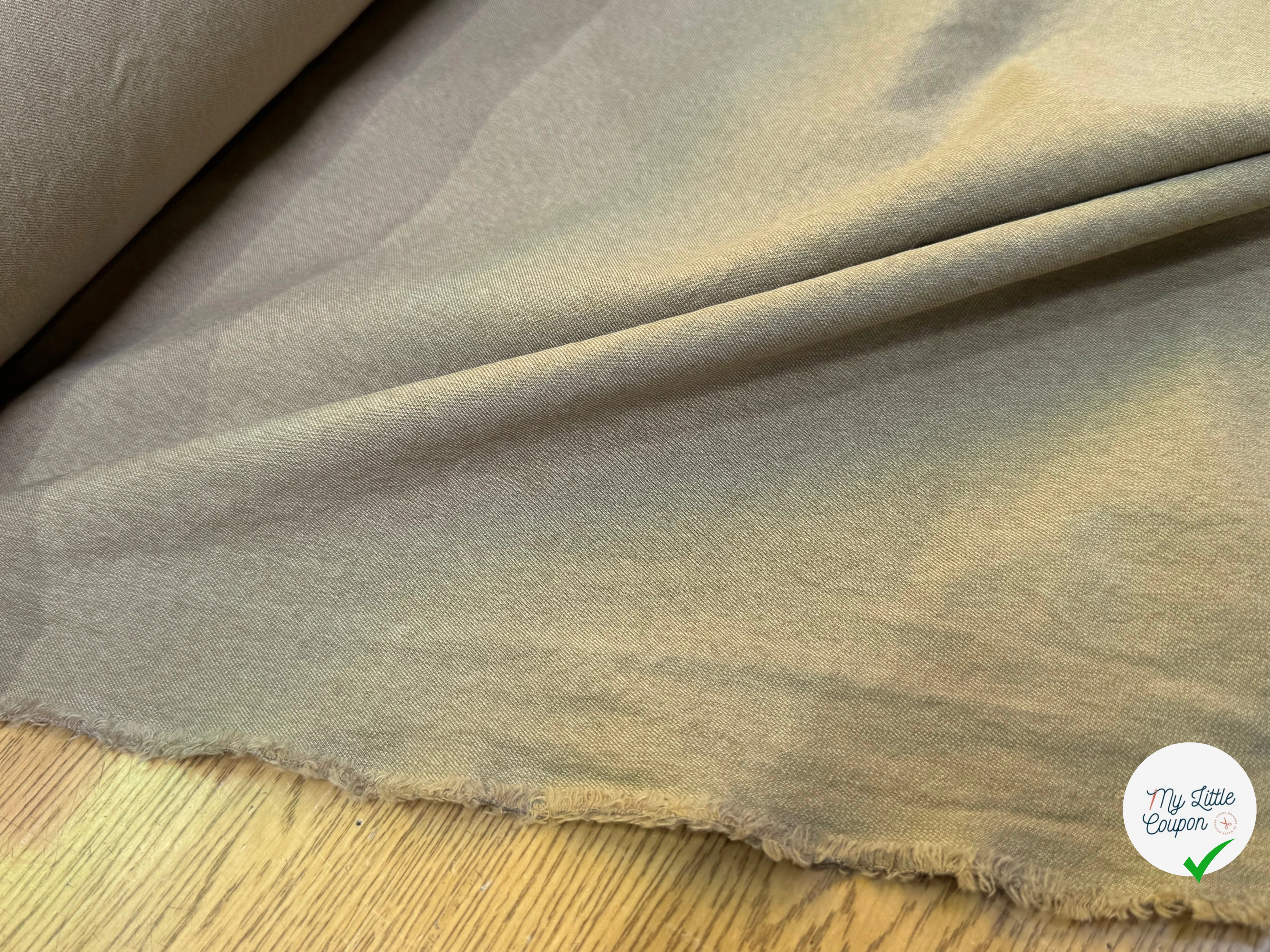 GABARDINE DE COTON QUALITÉ COUTURE BRONZE - My Little Coupon
