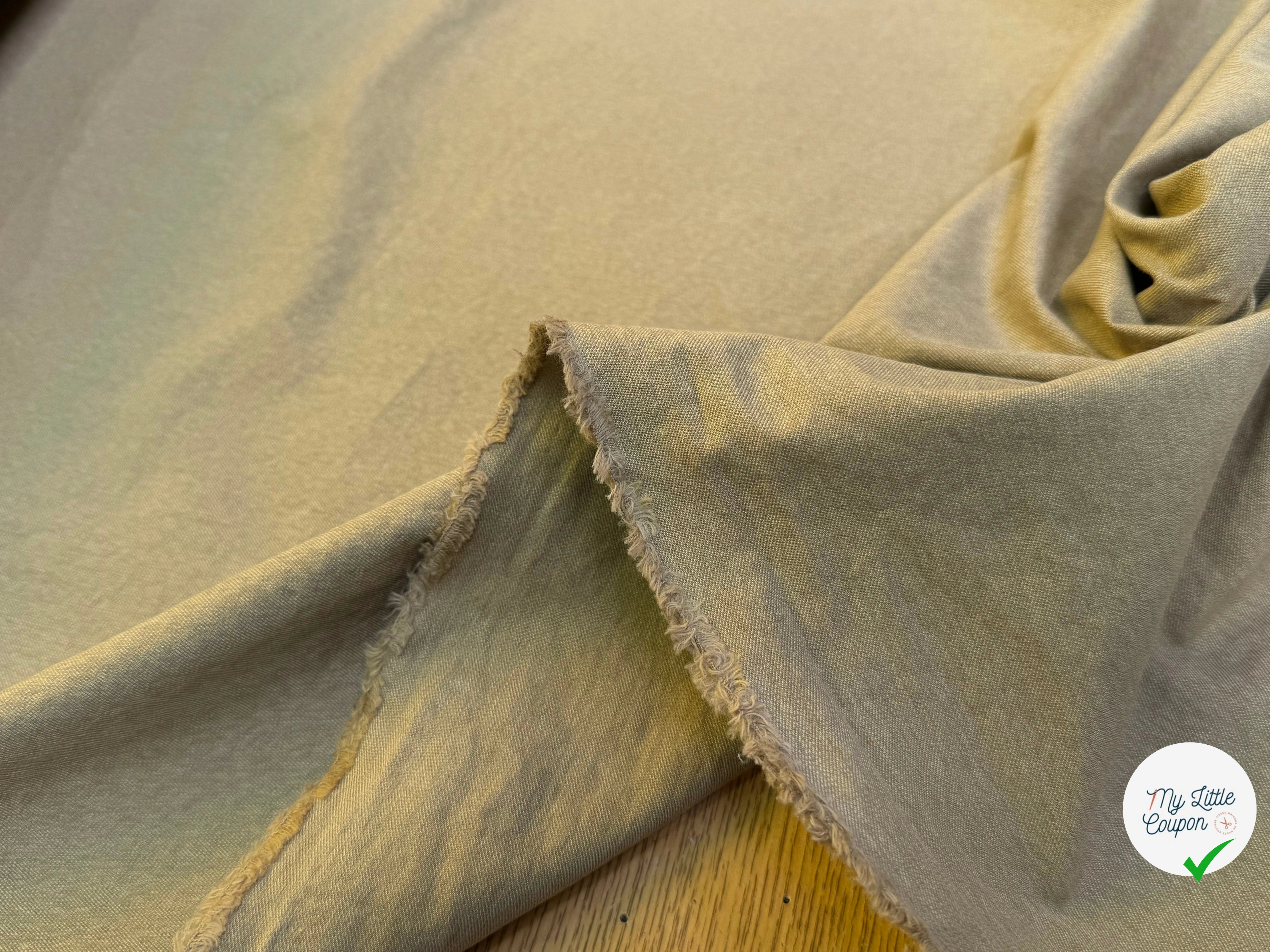 GABARDINE DE COTON QUALITÉ COUTURE BRONZE - My Little Coupon