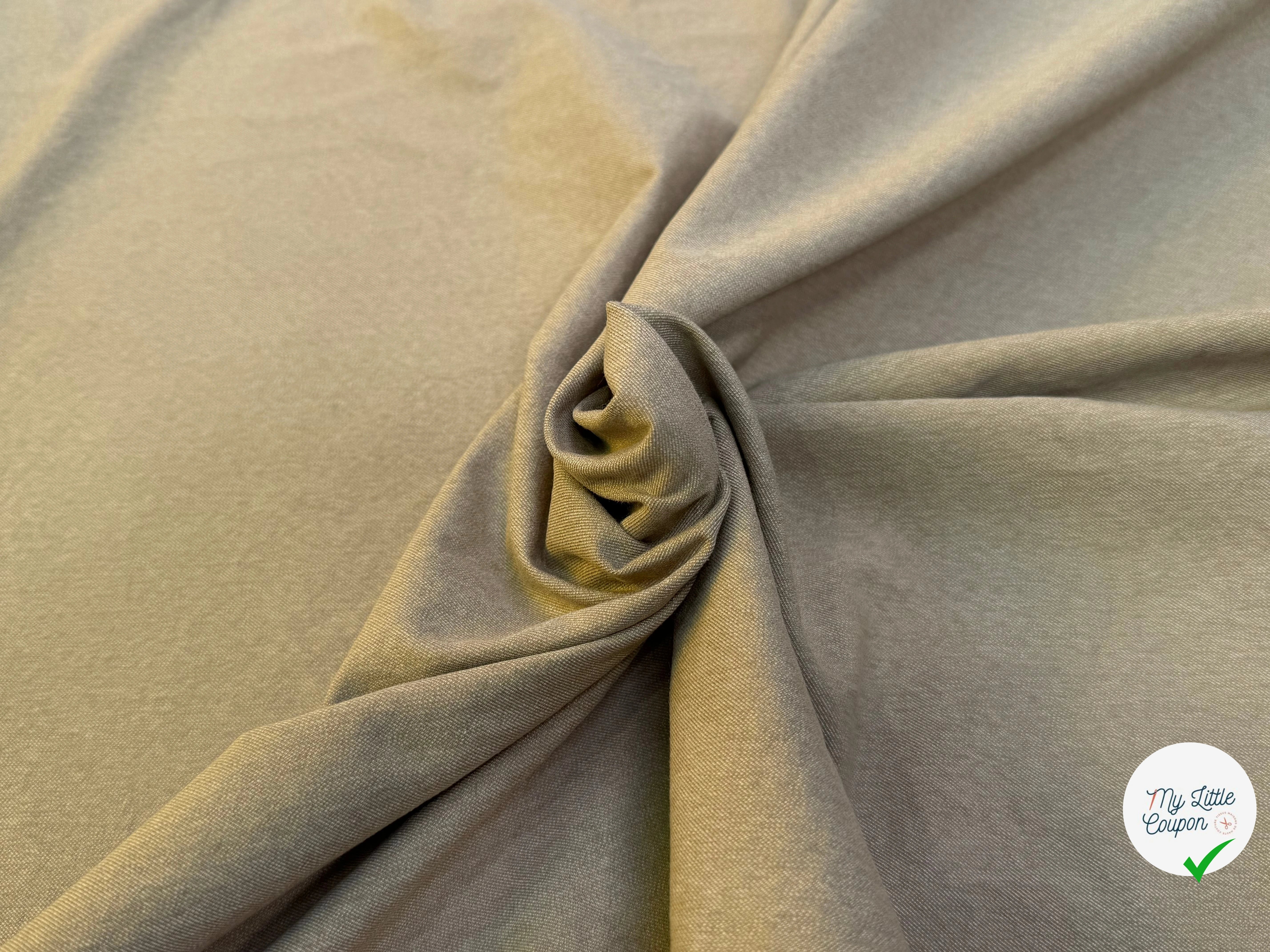 GABARDINE DE COTON QUALITÉ COUTURE BRONZE - My Little Coupon