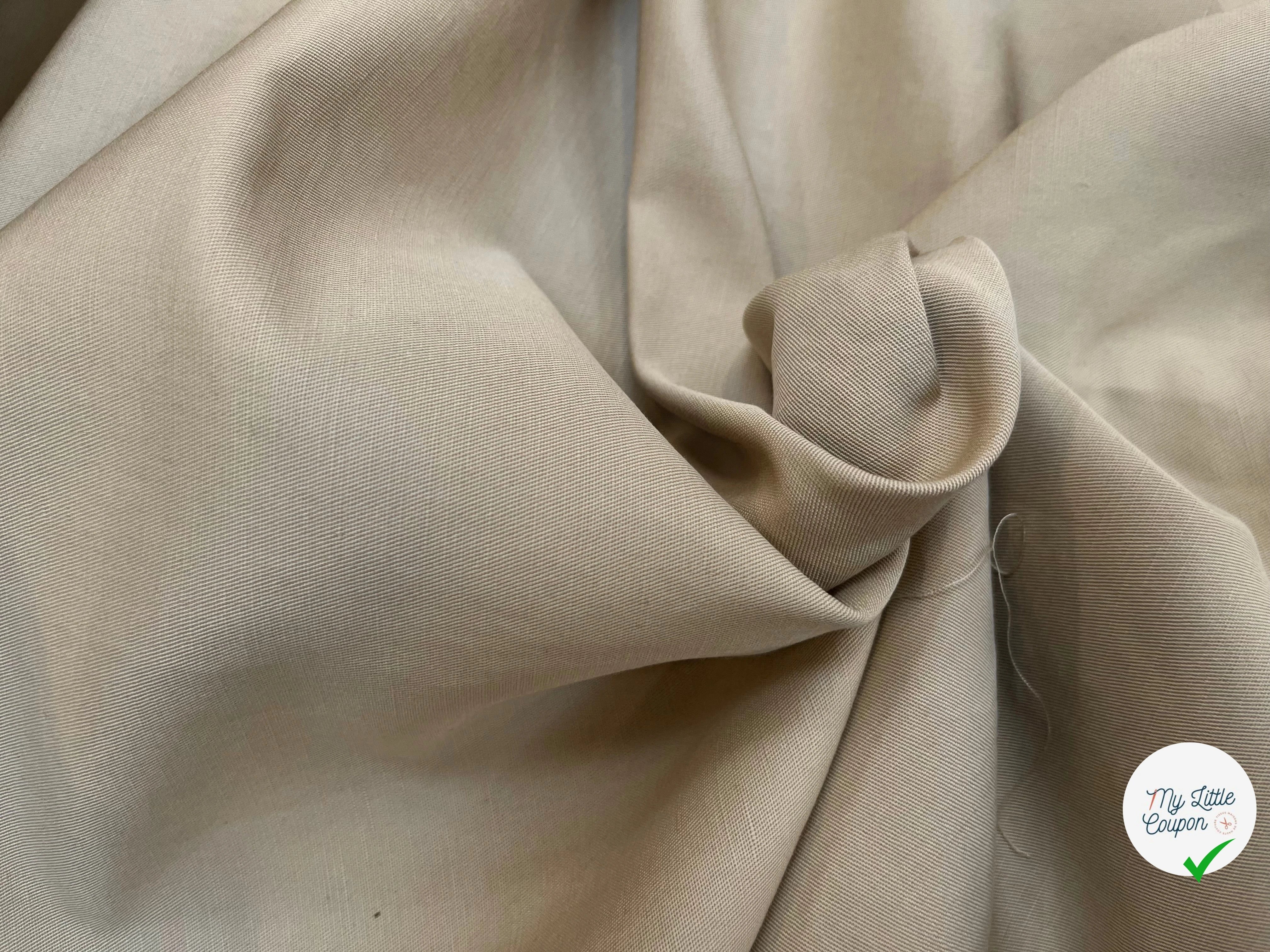 GABARDINE DE COTON SABLE - My Little Coupon