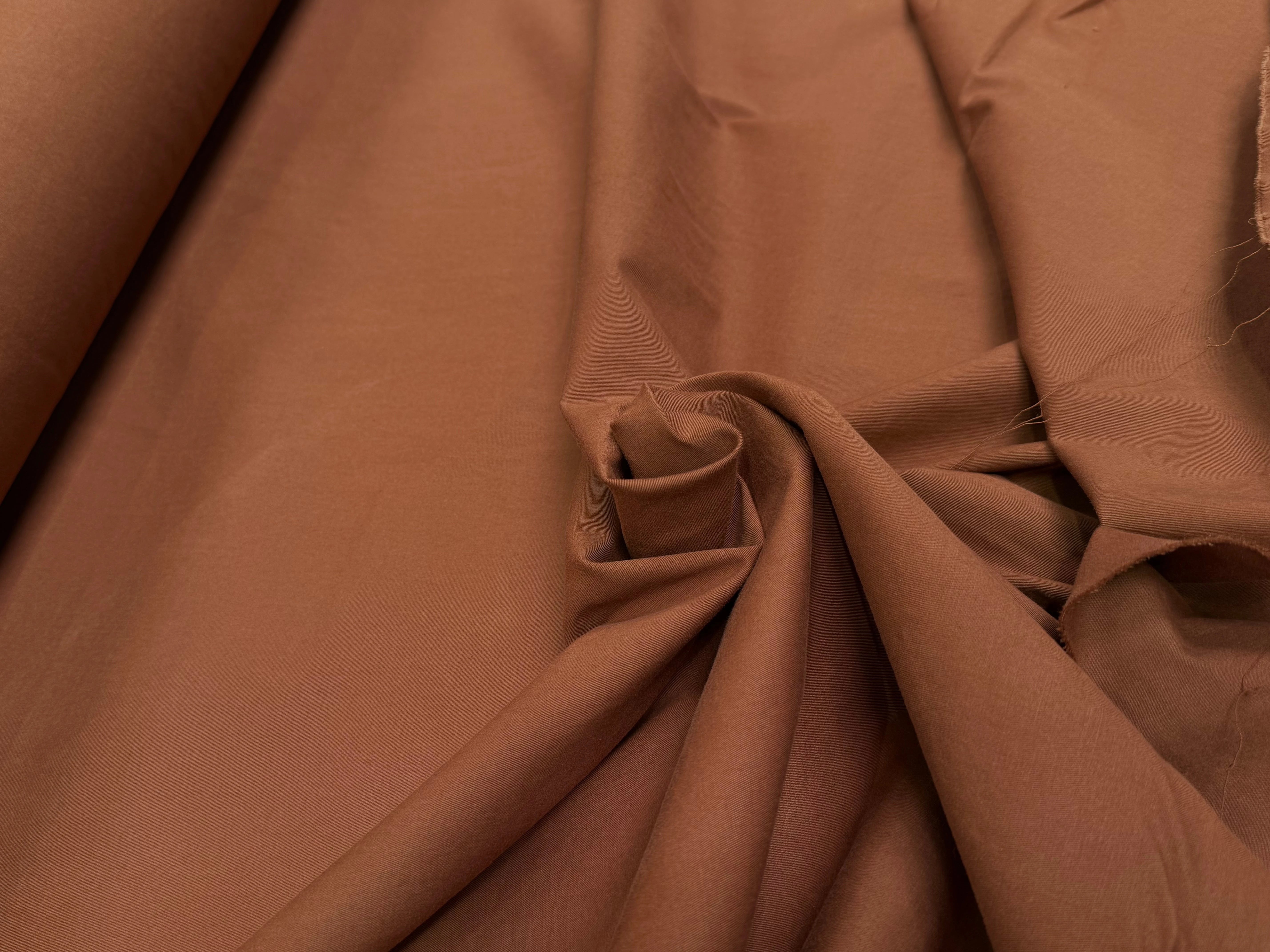 GABARDINE DE COTON STRETCH CARAMEL COUTURE - My Little Coupon