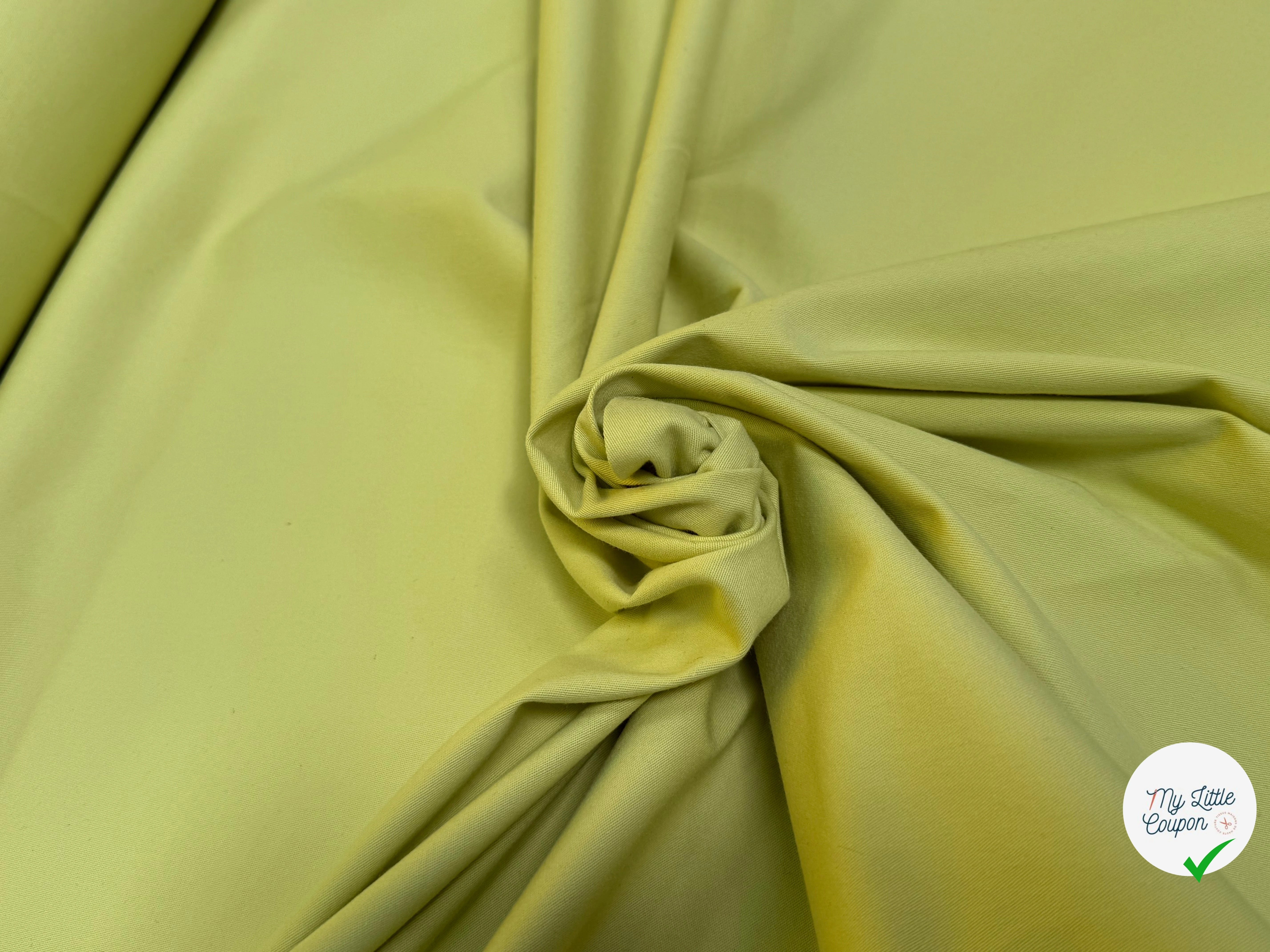 GABARDINE DE COTON SUBLIME BELLE TENUE LIMONADE ULTRA STRETCH - My Little Coupon