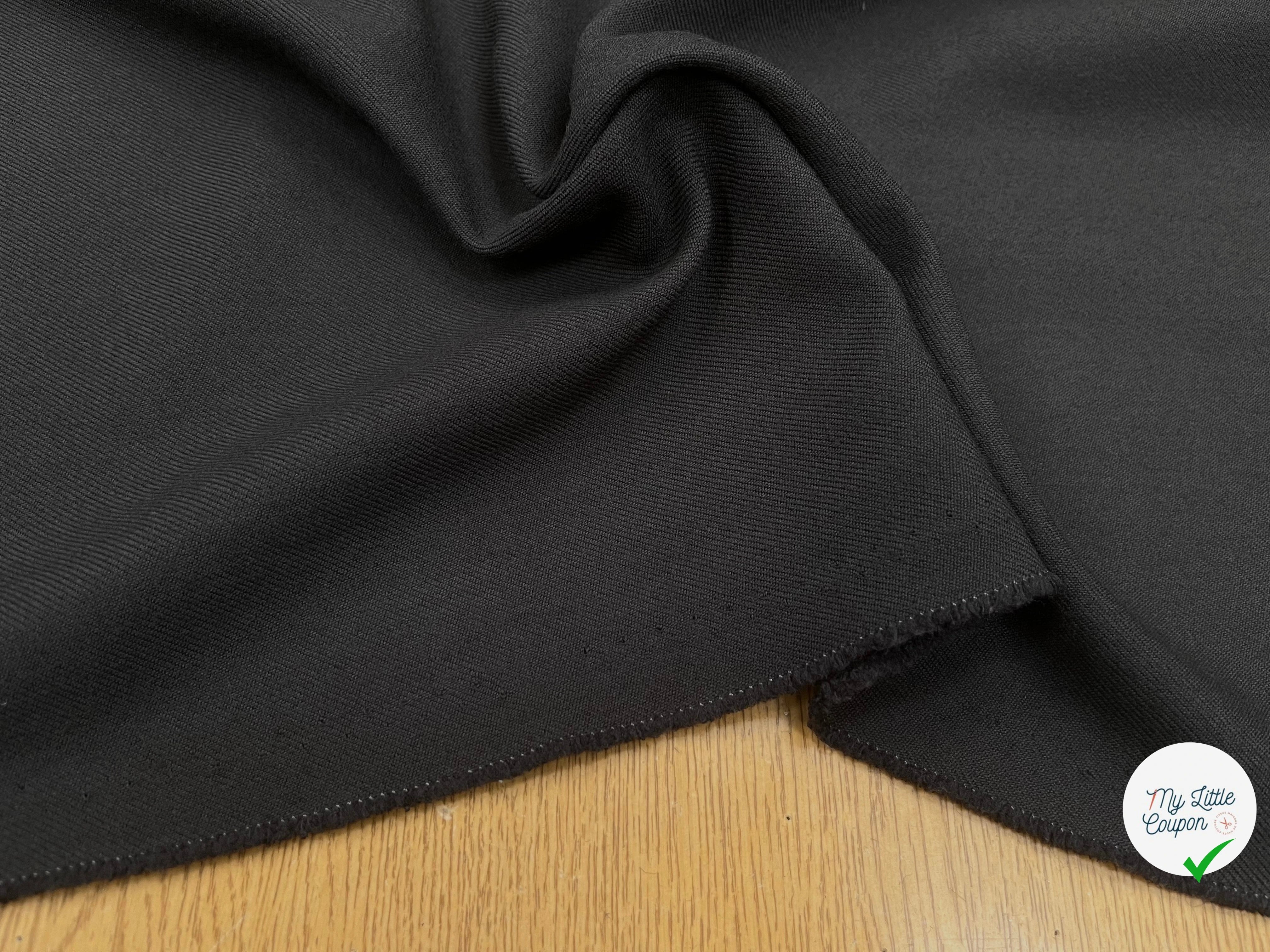 GABARDINE DE LAINE 50% LAINE CHARBON - My Little Coupon