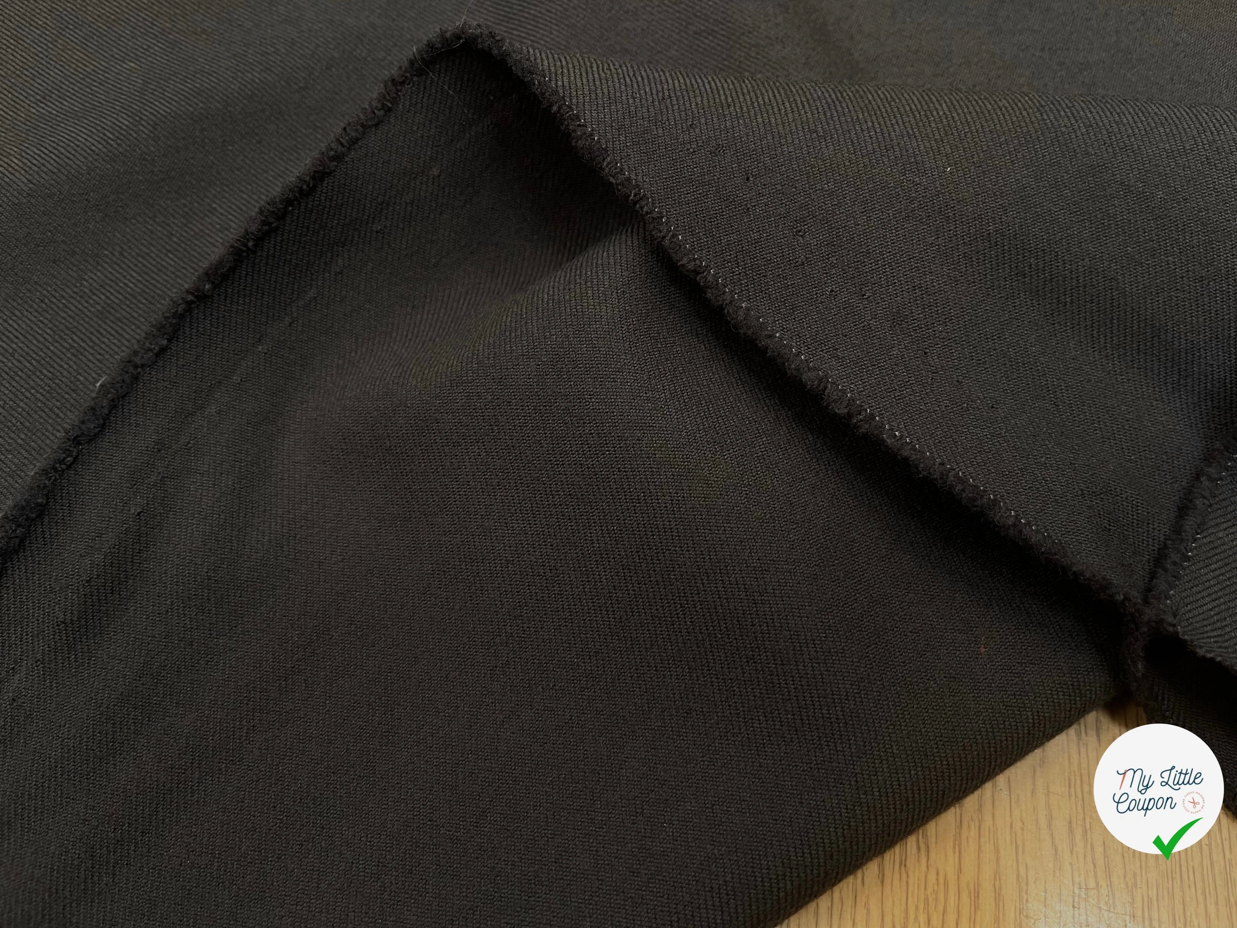 GABARDINE DE LAINE 50% LAINE CHARBON - My Little Coupon