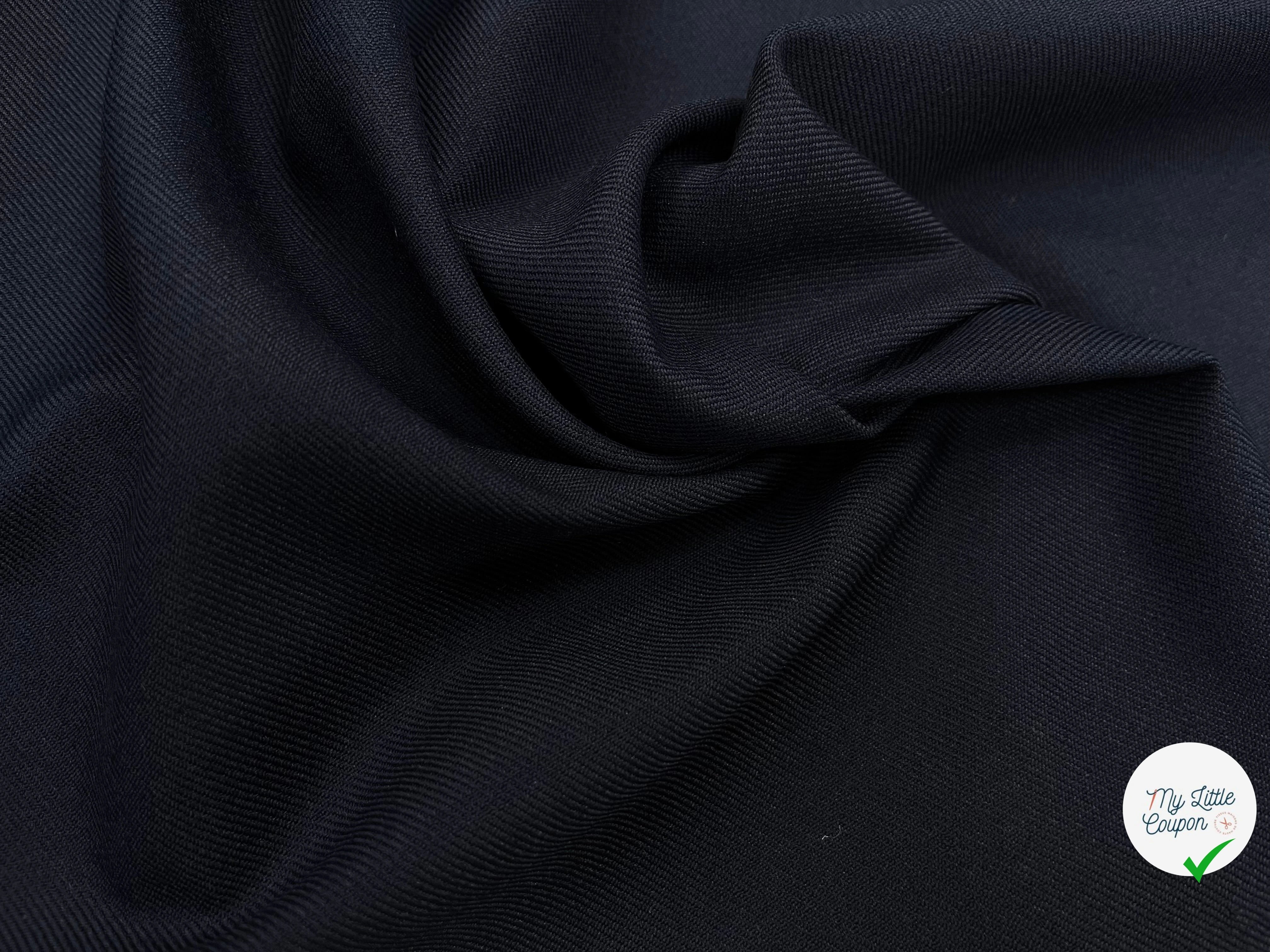 GABARDINE DE LAINE 90% LAINE BLUE 150CM - My Little Coupon