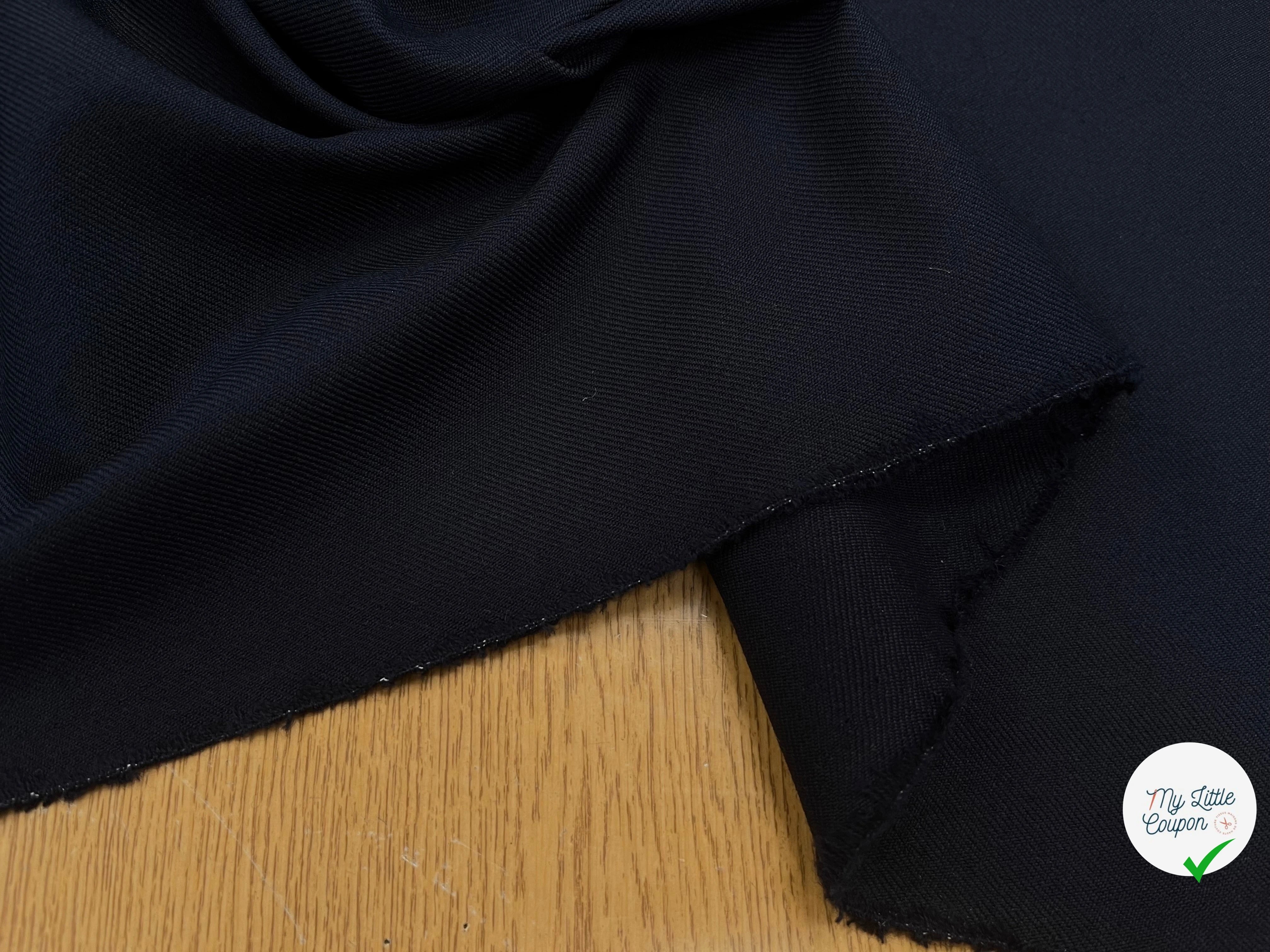 GABARDINE DE LAINE 90% LAINE BLUE 150CM - My Little Coupon