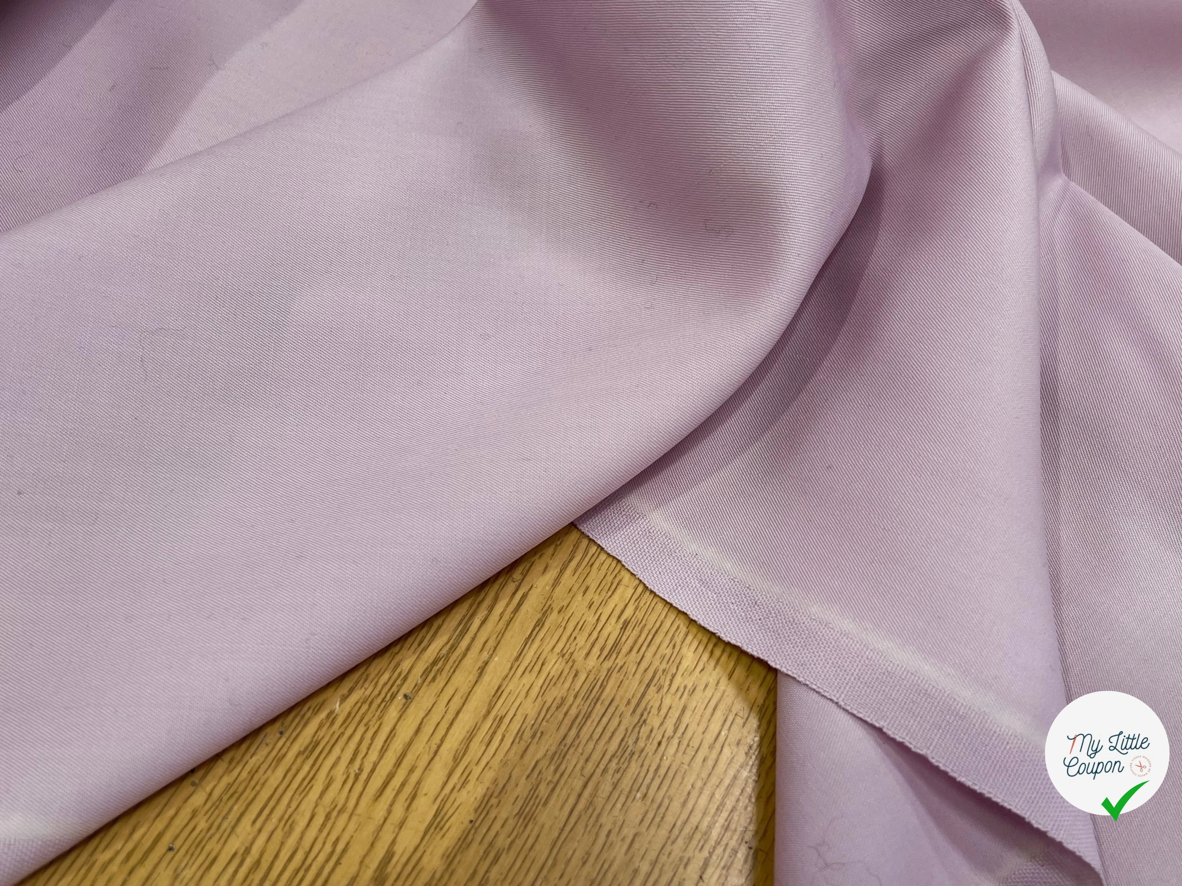 GABARDINE DE LAINE BELLE TENUE LIGHT PINK 100% LAINE 155CM - My Little Coupon